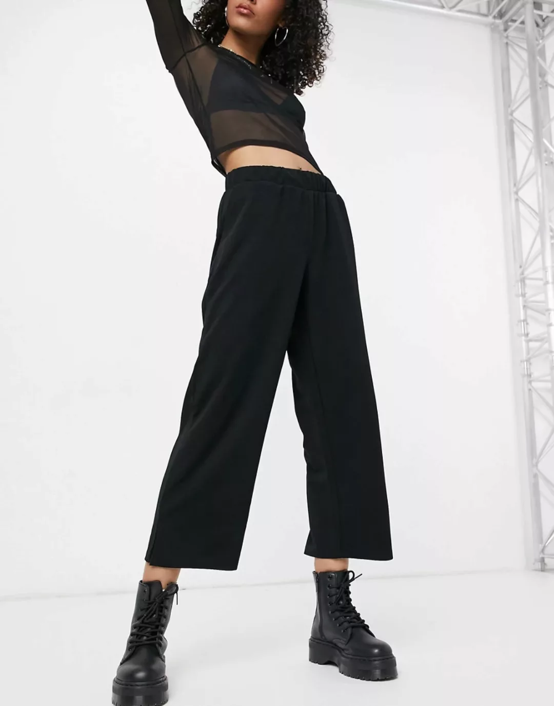 Noisy May Jasa Normal Waist Culotte Hose XL Black günstig online kaufen