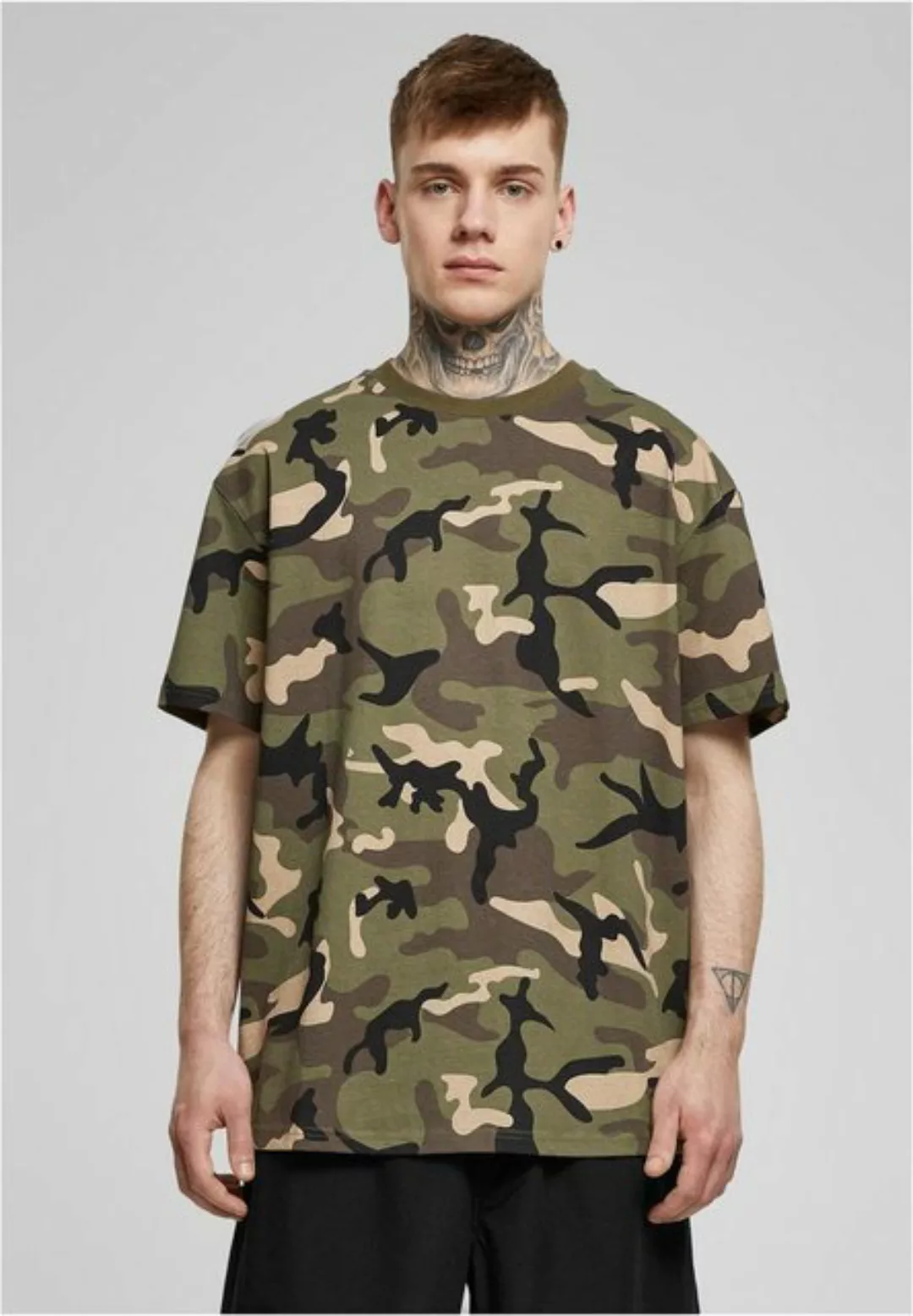 URBAN CLASSICS Rundhalsshirt Heavy Oversized Camo Tee Männer T-Shirt günstig online kaufen