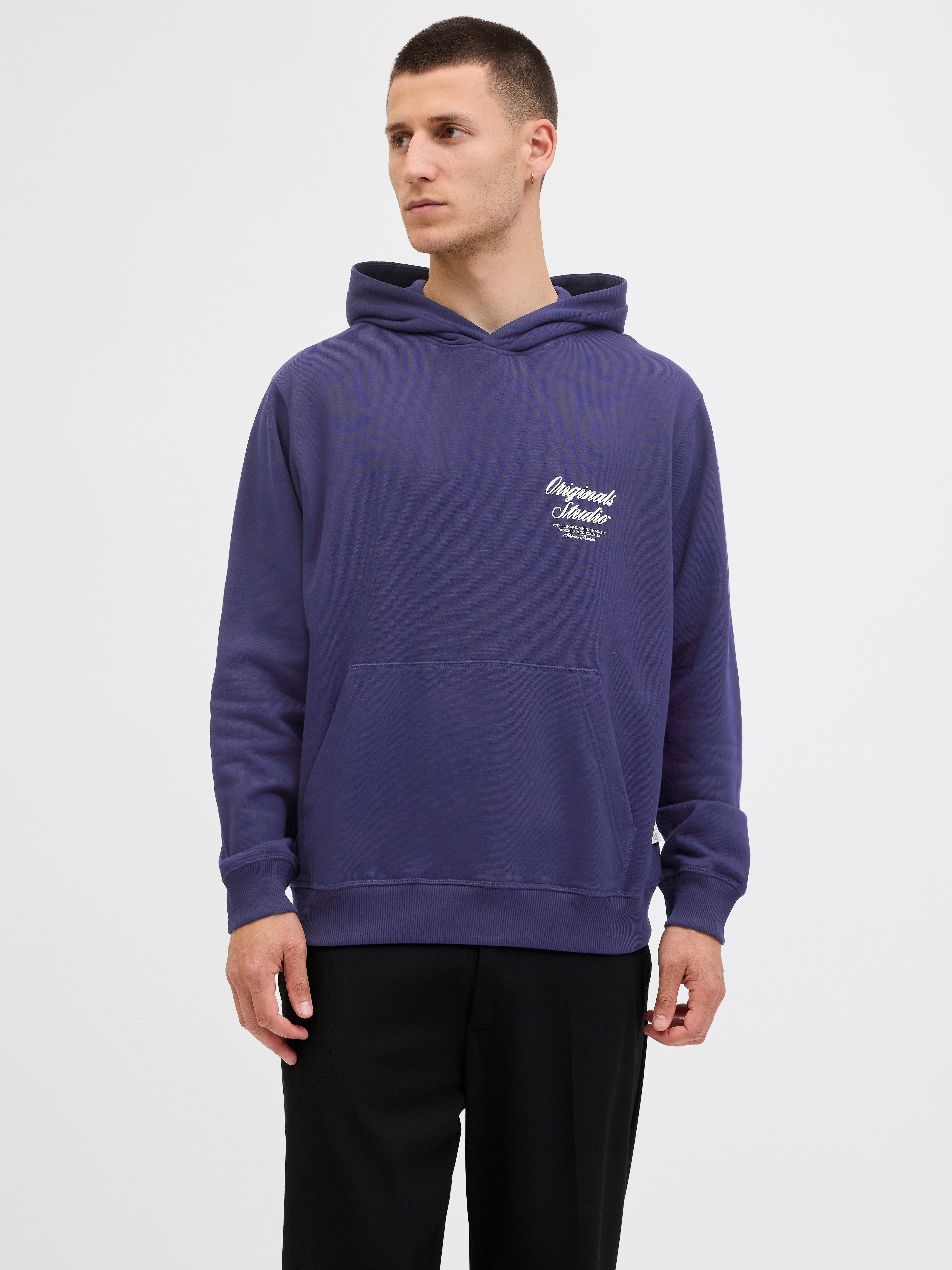 Jack & Jones Herren Hoodie Kapuzenpullover JORNORREBRO TYPO BACK SWEAT HOOD günstig online kaufen