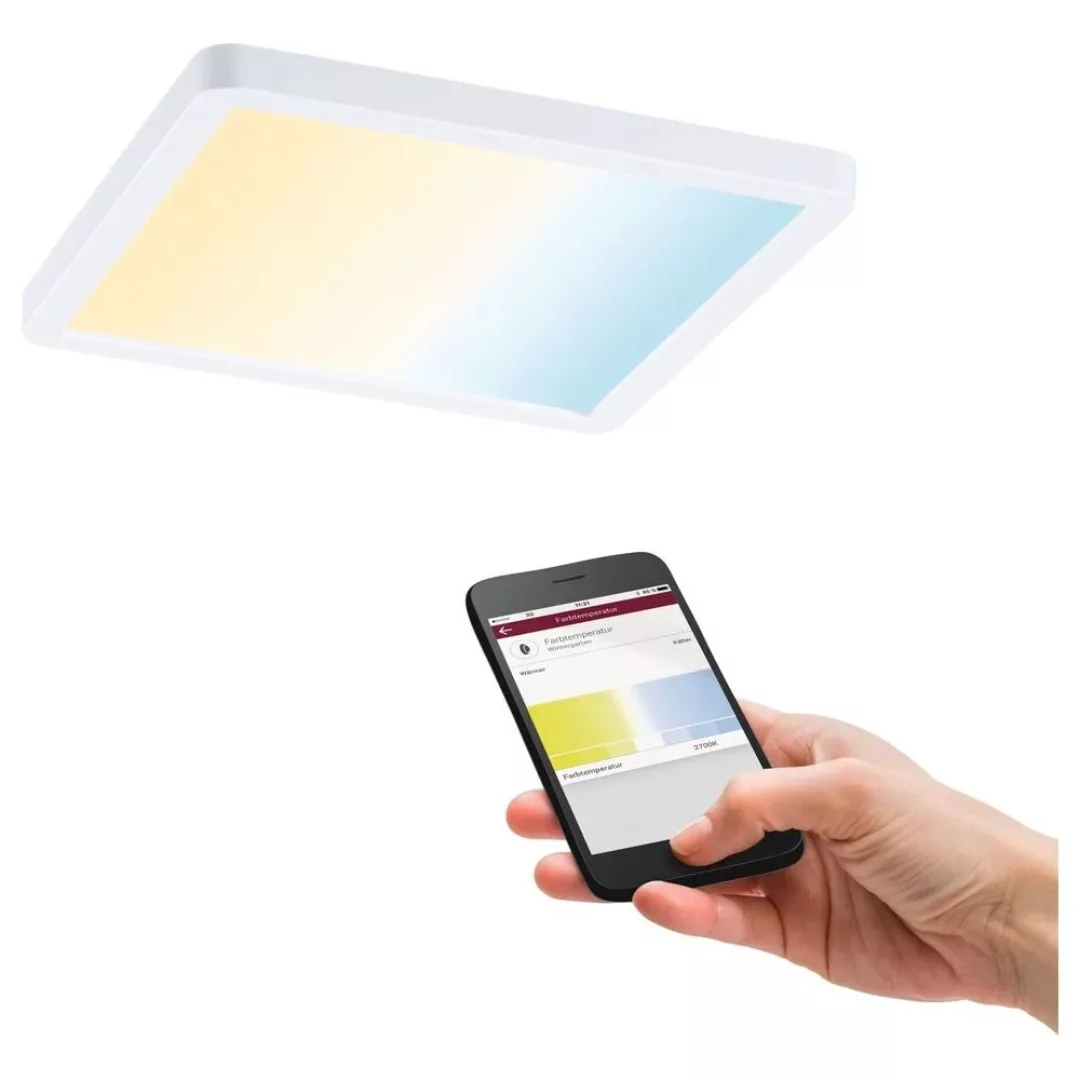 Paulmann LED-Panel Areo ZigBee eckig weiß 17,5cm günstig online kaufen