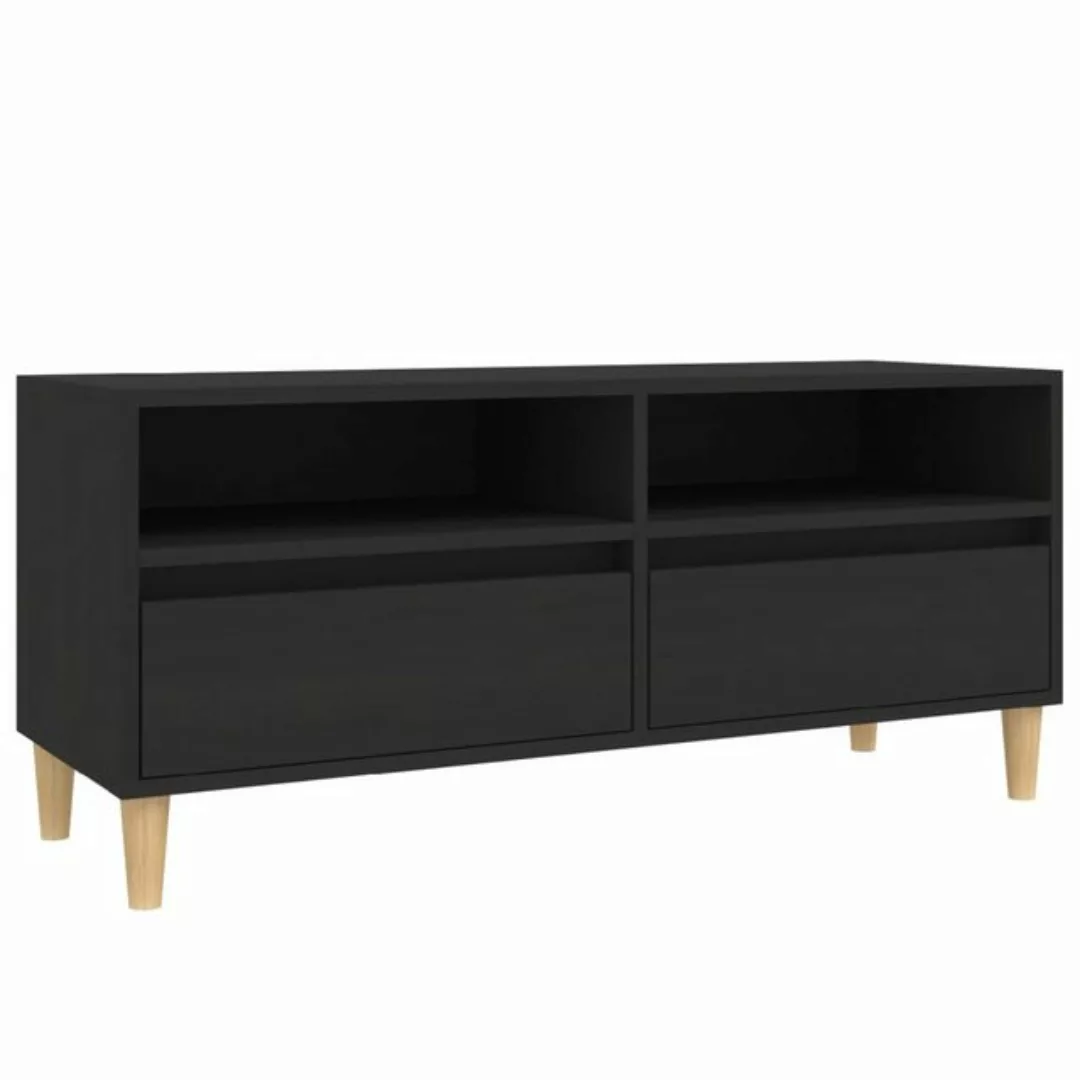 Vidaxl Tv-schrank Schwarz 100x34,5x44,5 Cm Holzwerkstoff günstig online kaufen