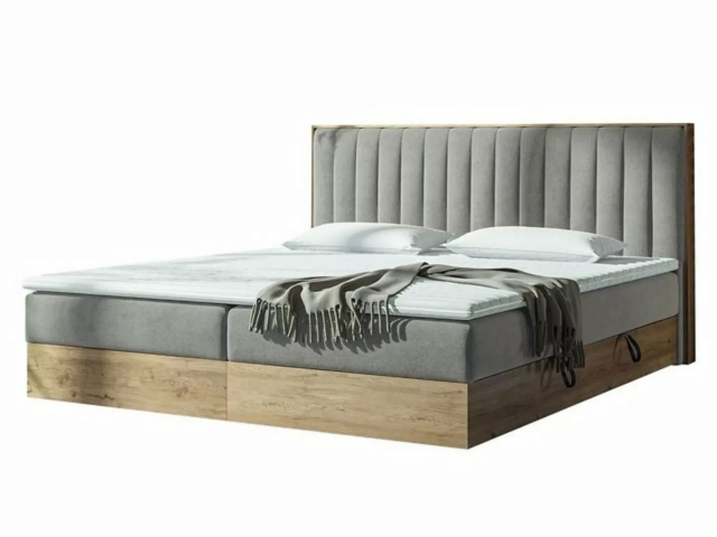 MIRJAN24 Boxspringbett Harmony (Matratze und Topper), Polsterbett mit zwei günstig online kaufen