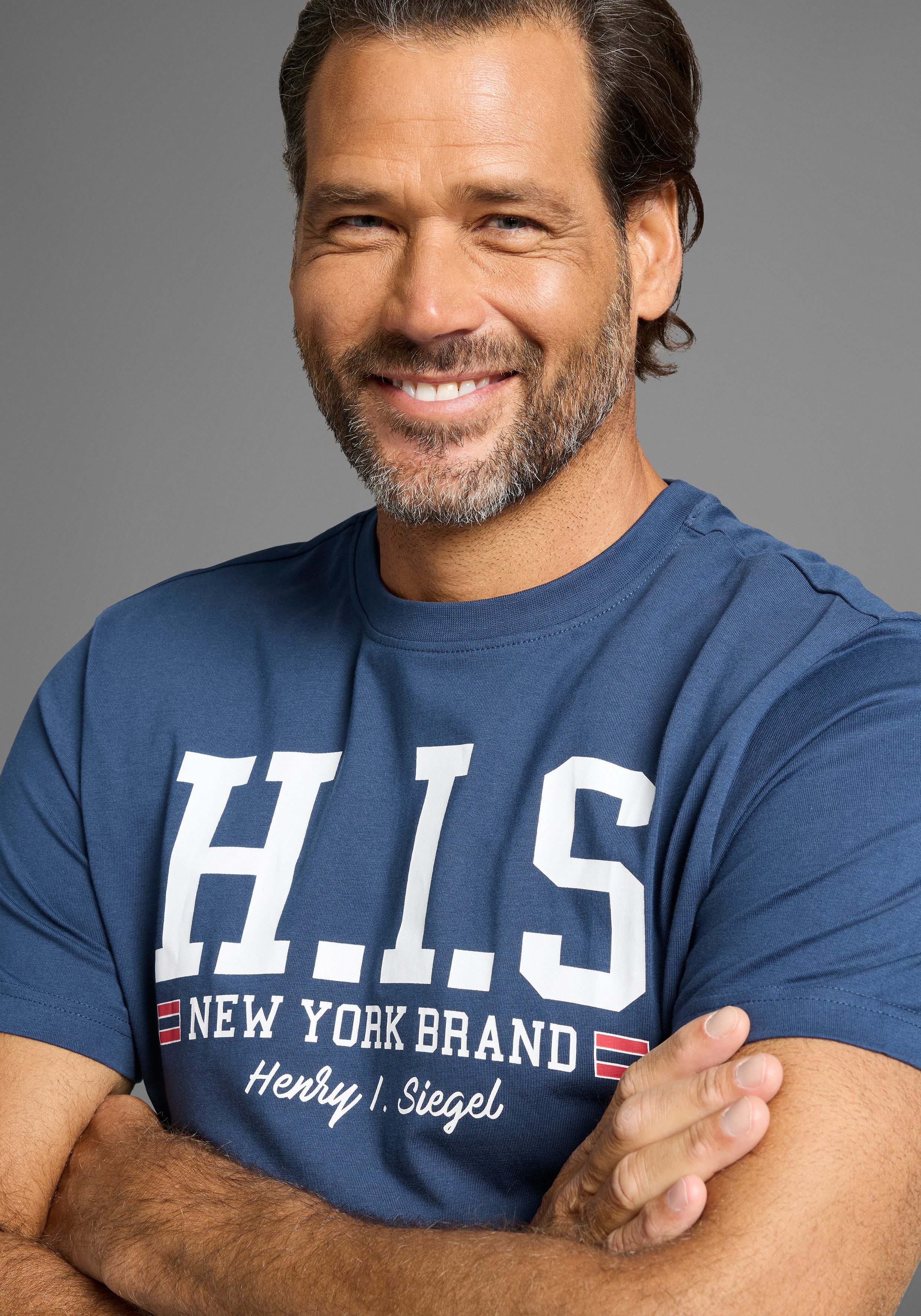 H.I.S T-Shirt mit trendigem Markenlogo im günstig online kaufen