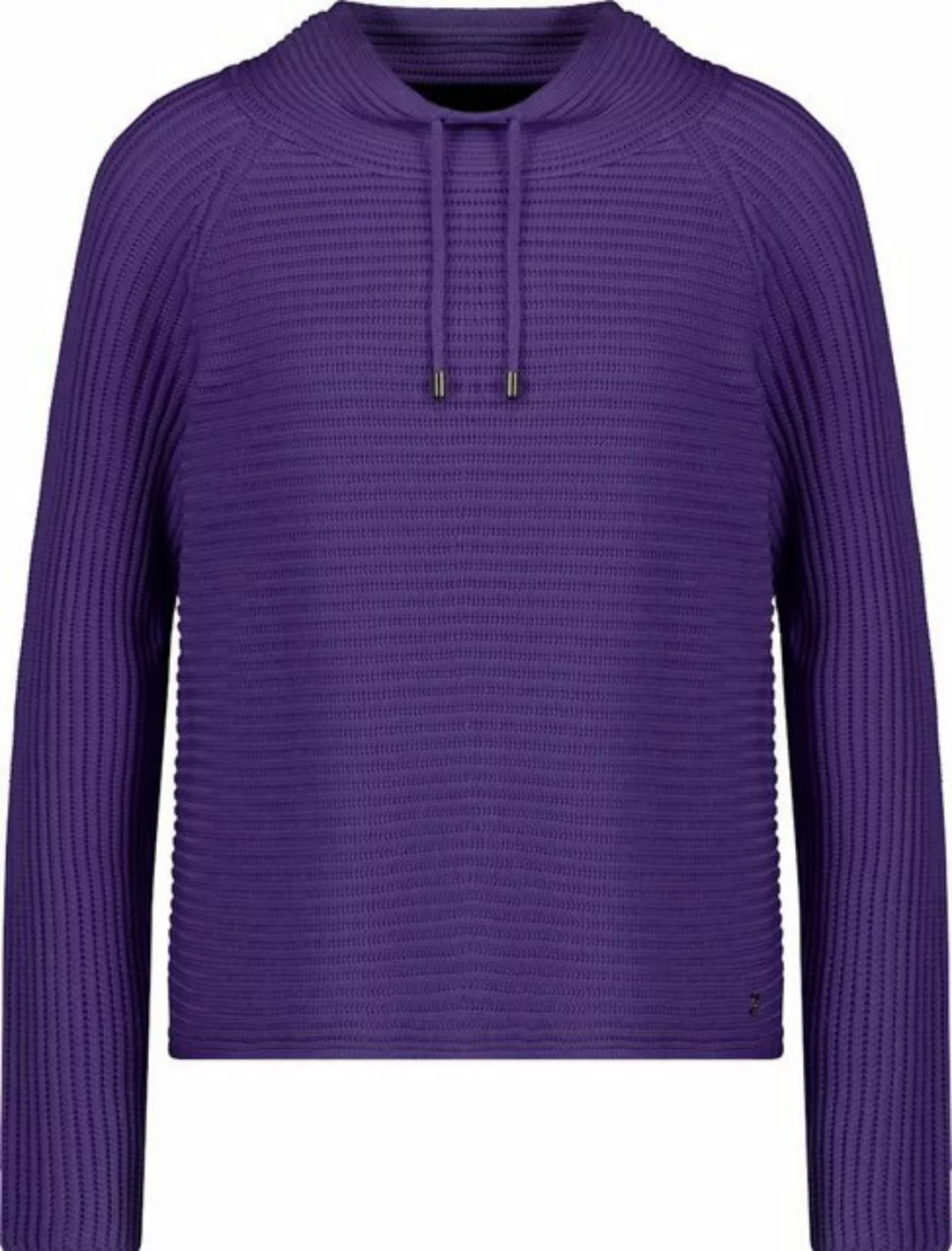 Monari Blusenshirt Strickpullover mit Stehkragen dark purple günstig online kaufen