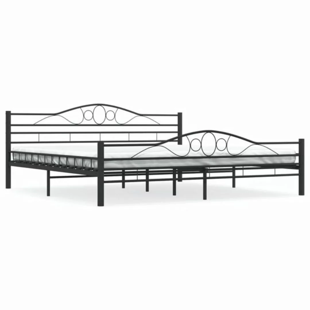 furnicato Bett Bettgestell Schwarz Stahl 180×200 cm günstig online kaufen