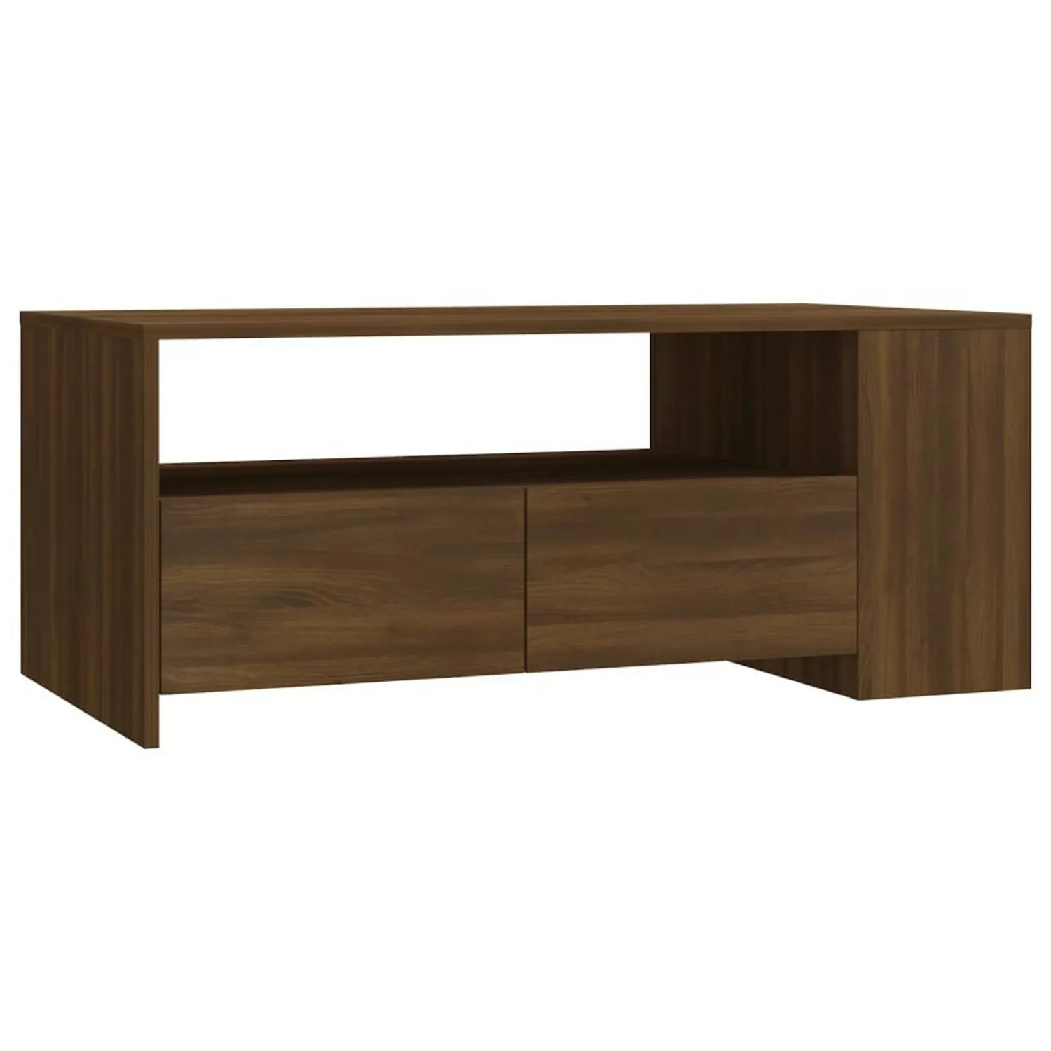 Vidaxl Couchtisch Braun Eichen-optik 102x55x42 Cm Holzwerkstoff günstig online kaufen