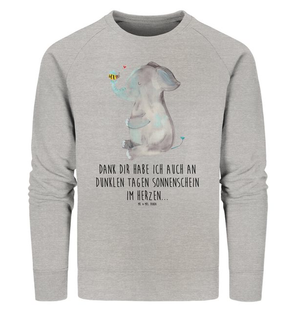 Mr. & Mrs. Panda Longpullover Größe XL Elefant Biene - Heather Grey - Gesch günstig online kaufen