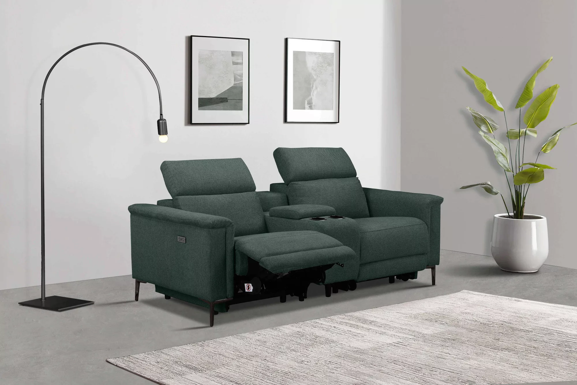 Places of Style 2-Sitzer "Lund, 2er-Kinosofa, TV-Sessel, Multimedia-Sofa,", günstig online kaufen