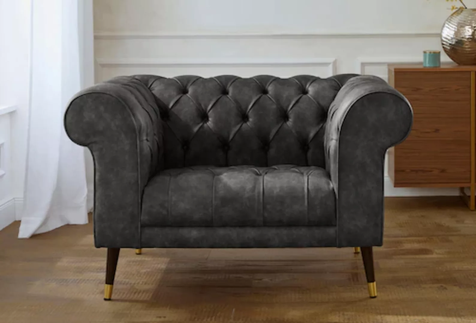 Guido Maria Kretschmer Home&Living Loveseat »Tinnum Loveseat, Chesterfield günstig online kaufen