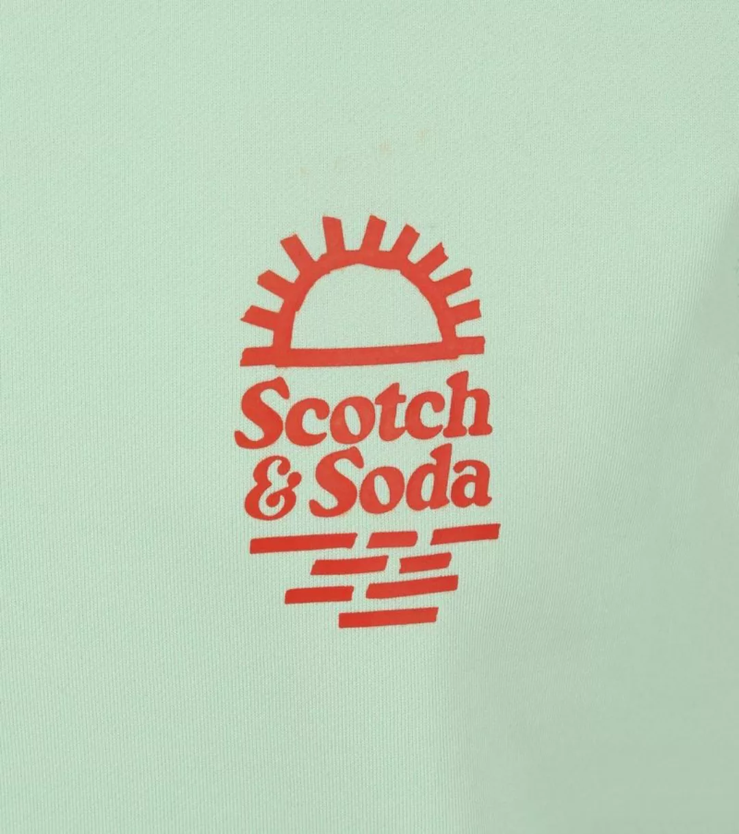 Scotch and Soda Pullover Druck Hellgrün - Größe S günstig online kaufen