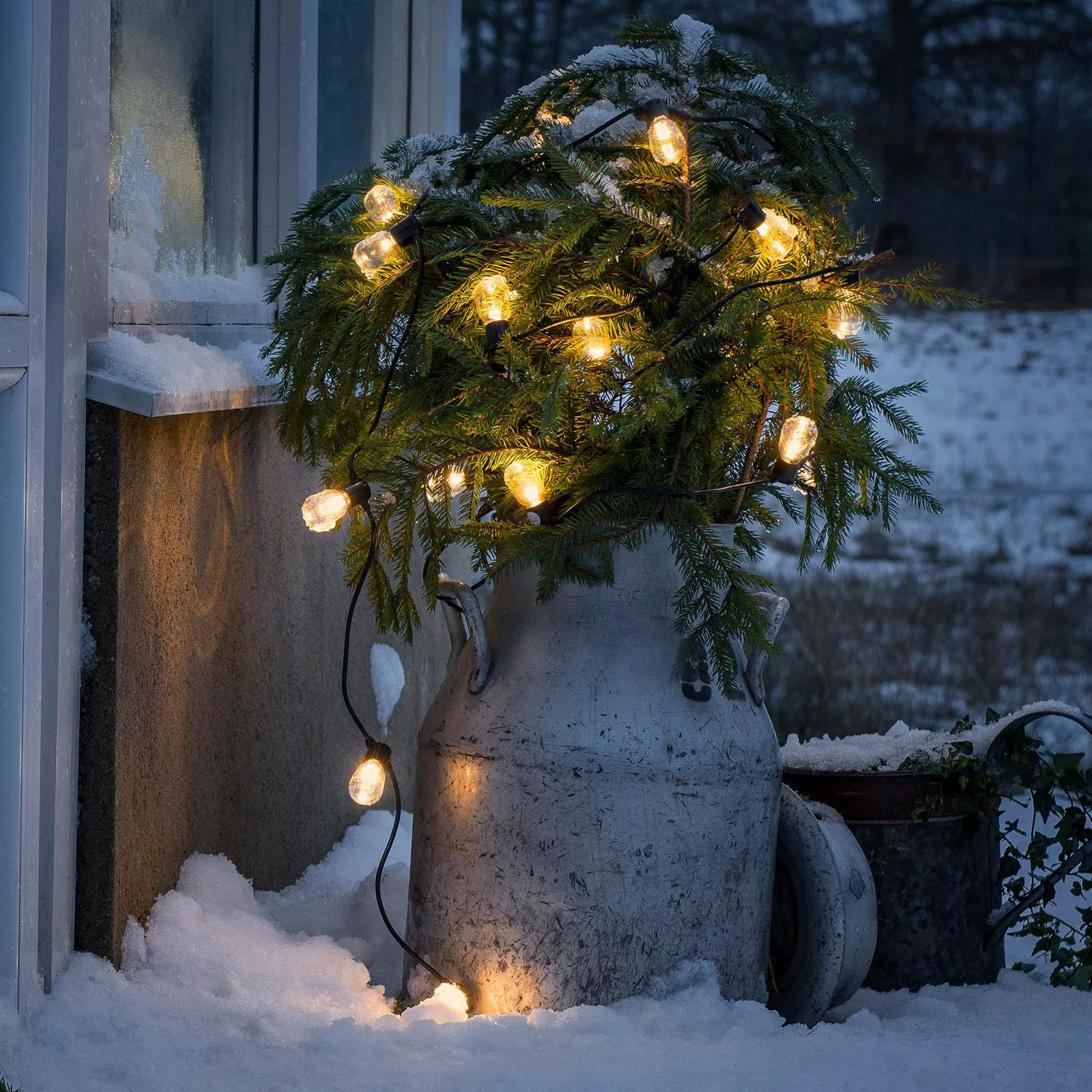 Konstsmide LED-Lichterkette Outdoor Biergarten 20 Birnen Bernsteinfarben günstig online kaufen