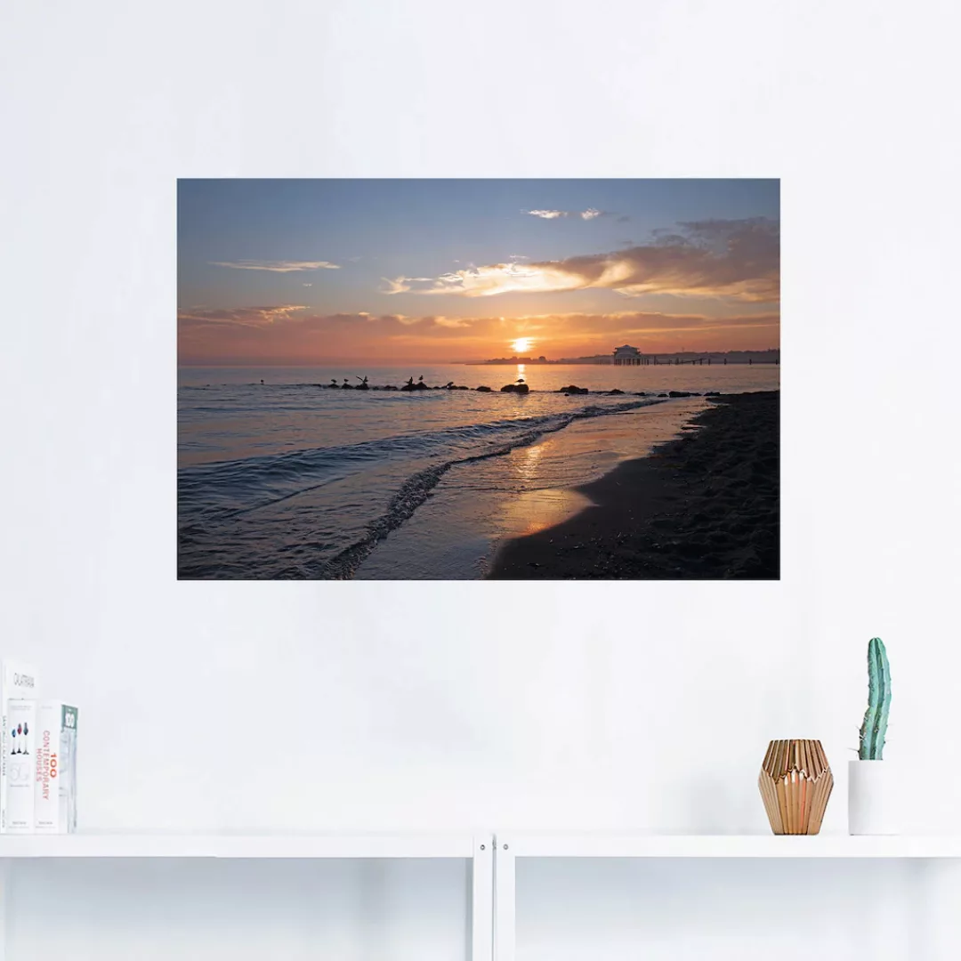 Artland Wandbild "Sonnenaufgang am Ostseestrand", (1 Stück), in vielen Größ günstig online kaufen