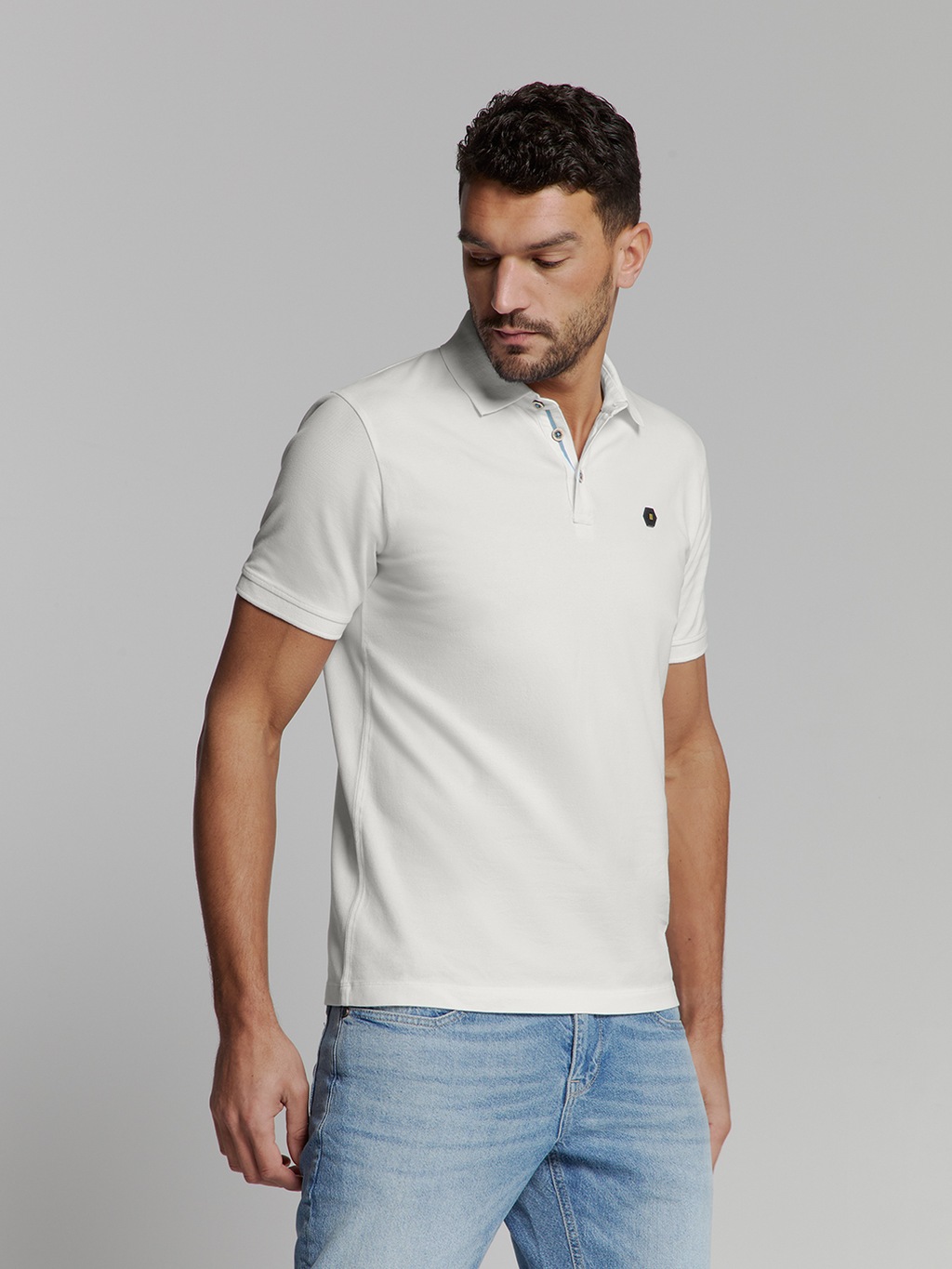 NO EXCESS Poloshirt "No Excess Poloshirt Polo Pique Garment Dyed" günstig online kaufen