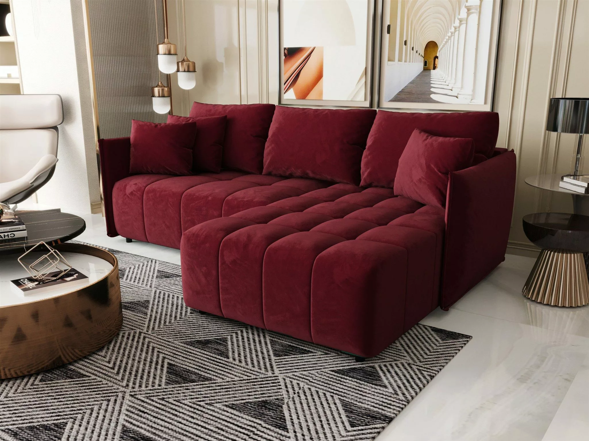 Fun Möbel Ecksofa Schlafsofa Sofa TREVISO günstig online kaufen