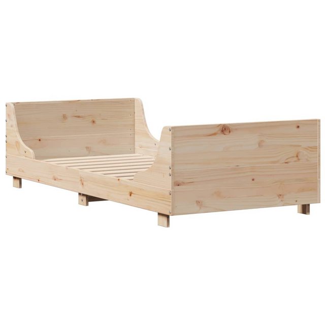 vidaXL Bett Massivholzbett mit Kopfteil 75x190 cm Kiefer günstig online kaufen