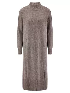 Strickkleid Stehkragen DAY.LIKE beige günstig online kaufen