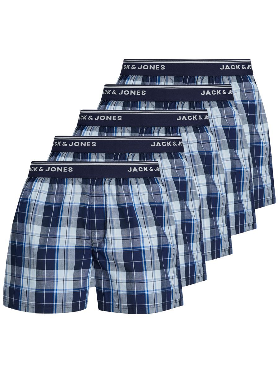 5ER-PACK KARIERTE BOXERSHORTS günstig online kaufen