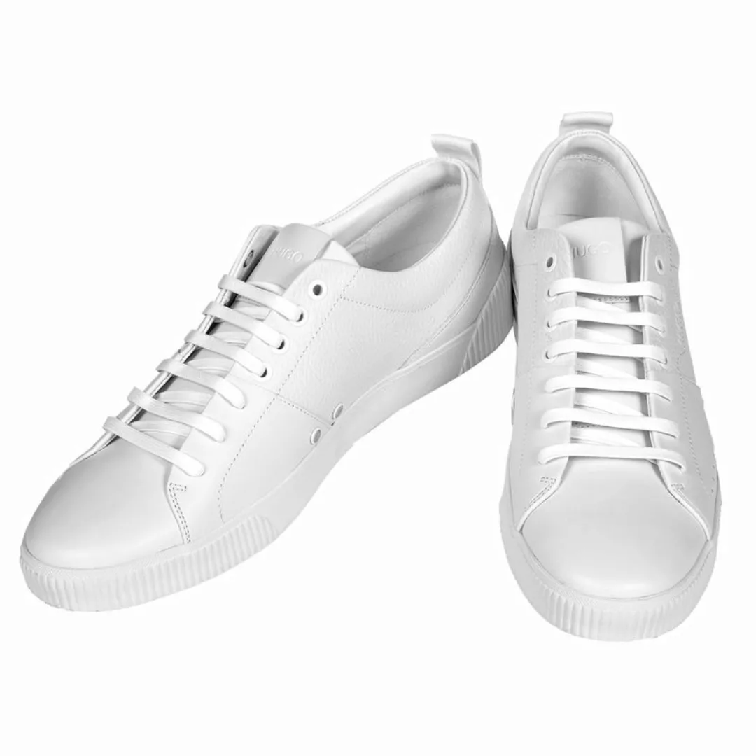 HUGO Herren Sneaker - Zero Tenn, Schnürung, Leder, Low, Logo Weiß EU 45 günstig online kaufen