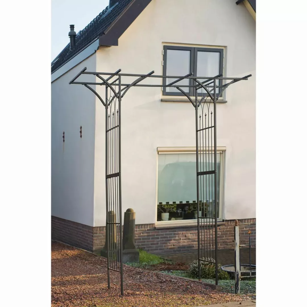 Nature Gartenbogen Metall 114x66x232 Cm Schwarz günstig online kaufen