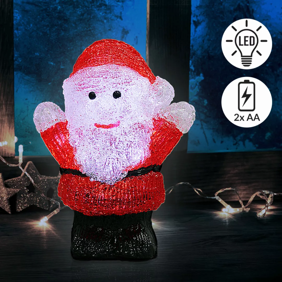 LED Acryl Figur Weihnachtsmann günstig online kaufen