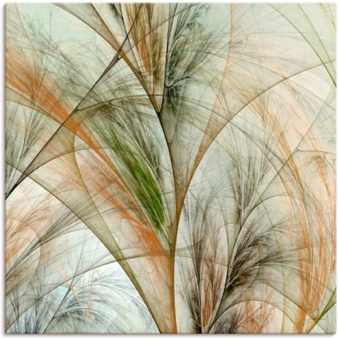 Artland Wandbild »Fraktales Gras IV«, Gräser, (1 St.) günstig online kaufen