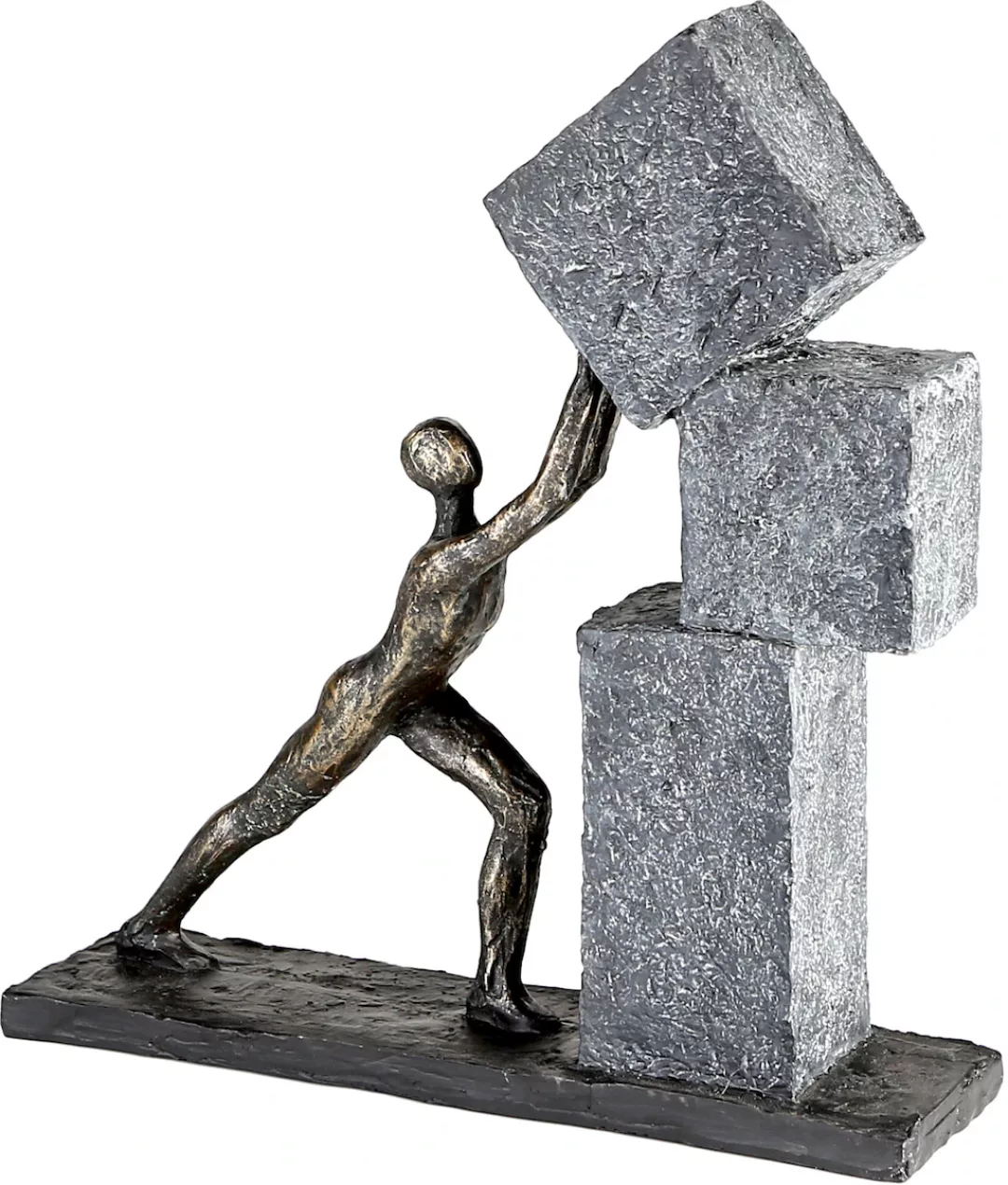 Casablanca by GILDE Skulptur Stacking bronze/silber günstig online kaufen