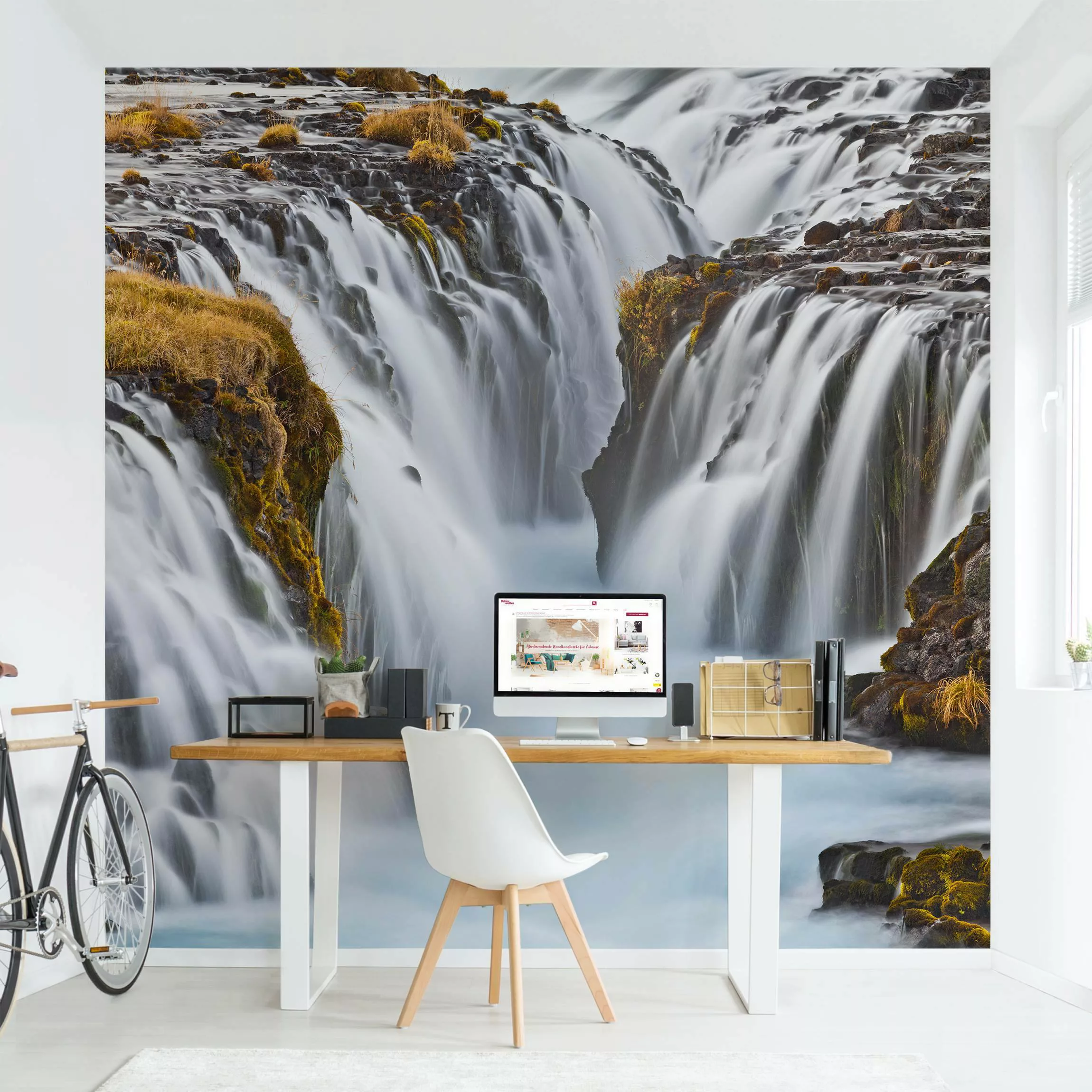 Fototapete Brúarfoss Wasserfall in Island günstig online kaufen