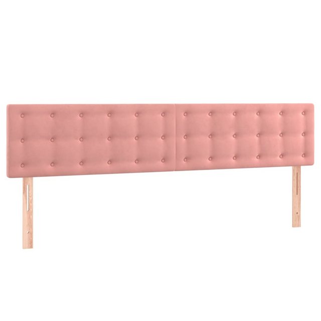 vidaXL Bett, Kopfteile 2 Stk. Rosa 90x5x78/88 cm Samt günstig online kaufen