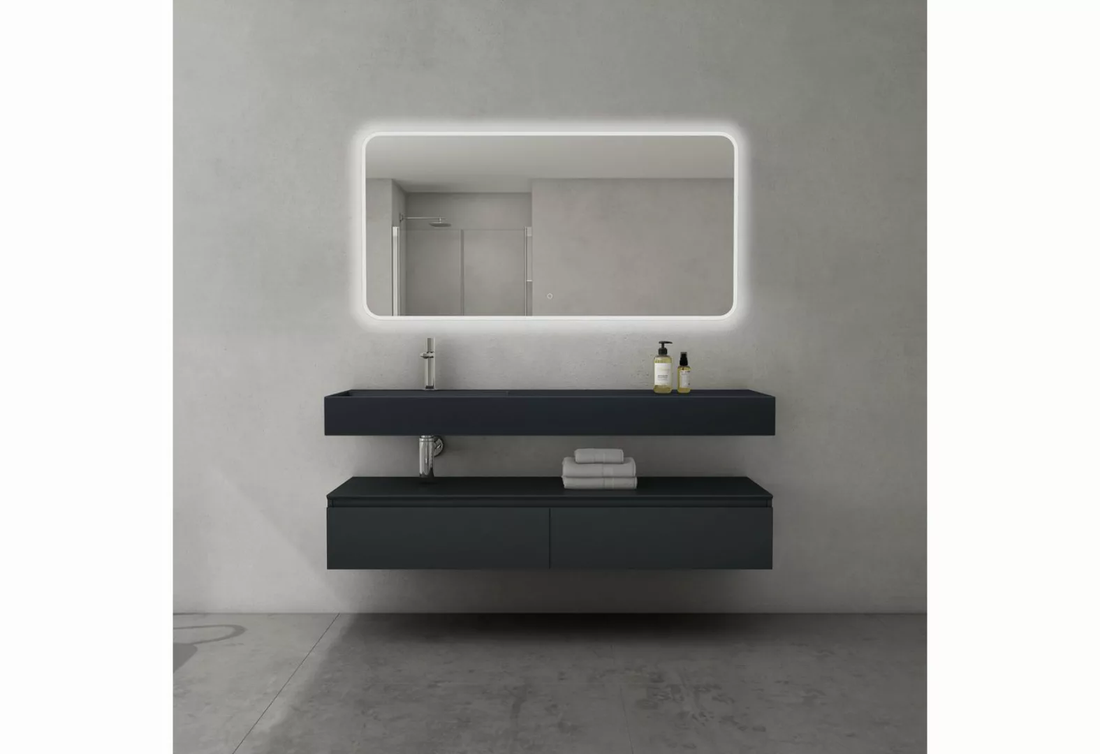 doporro Waschbeckenunterschrank Design Waschbeckenunterschrank Badmöbel-Set günstig online kaufen