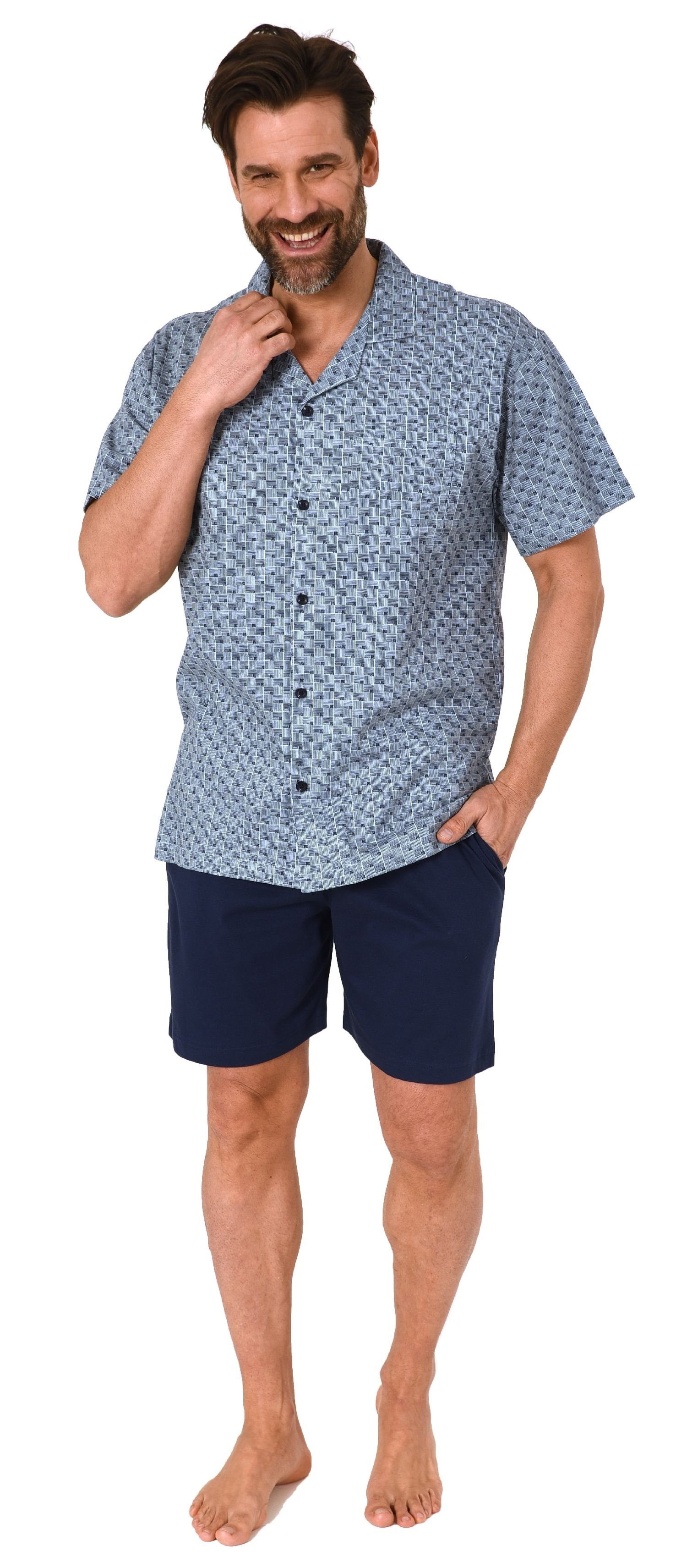 Normann Pyjama Herren kurzarm Schlafanzug Shorty günstig online kaufen