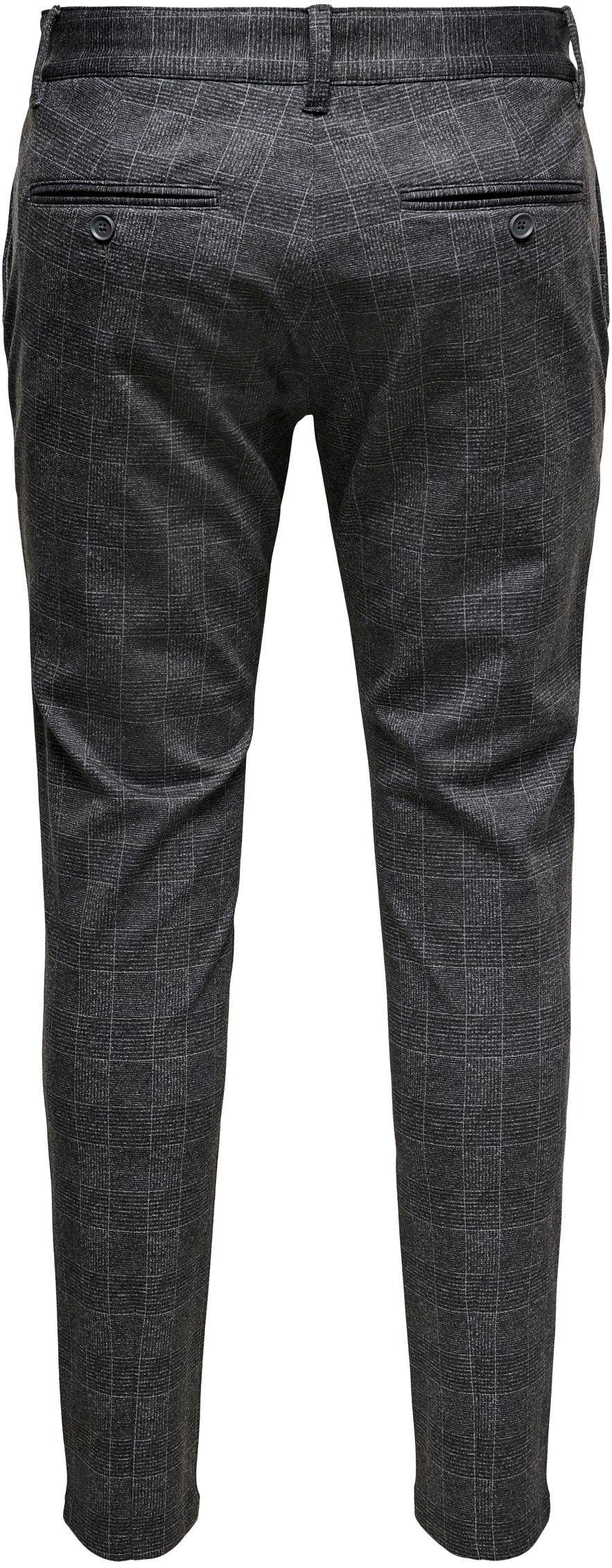 Only & Sons Herren Chino Hose ONSMARK SLIM CHECK 9887 - Slim Fit günstig online kaufen