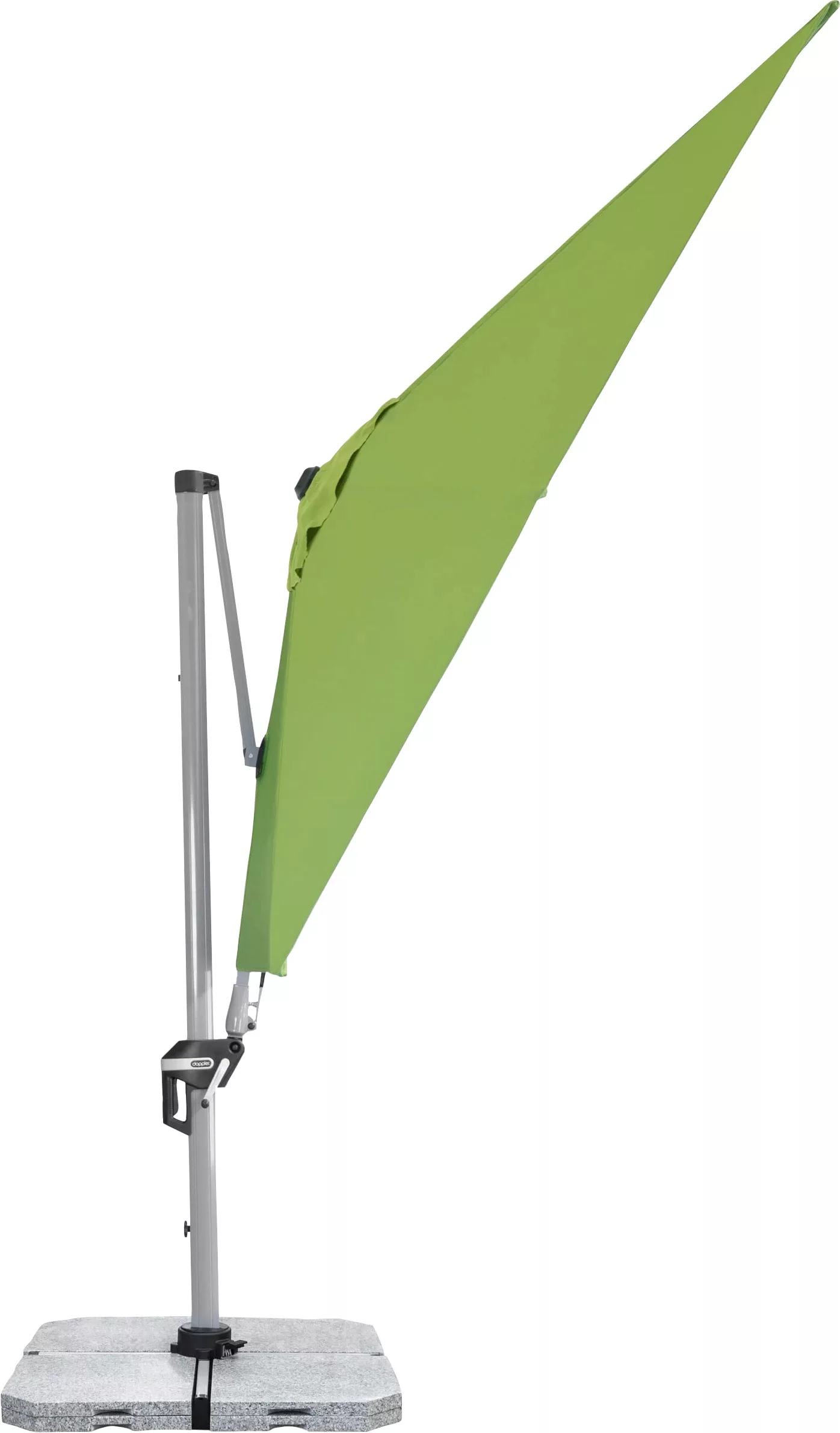 Doppler Ampelschirm Active II 260 cm x 350 cm Fresh Green mit Kurbelmechani günstig online kaufen