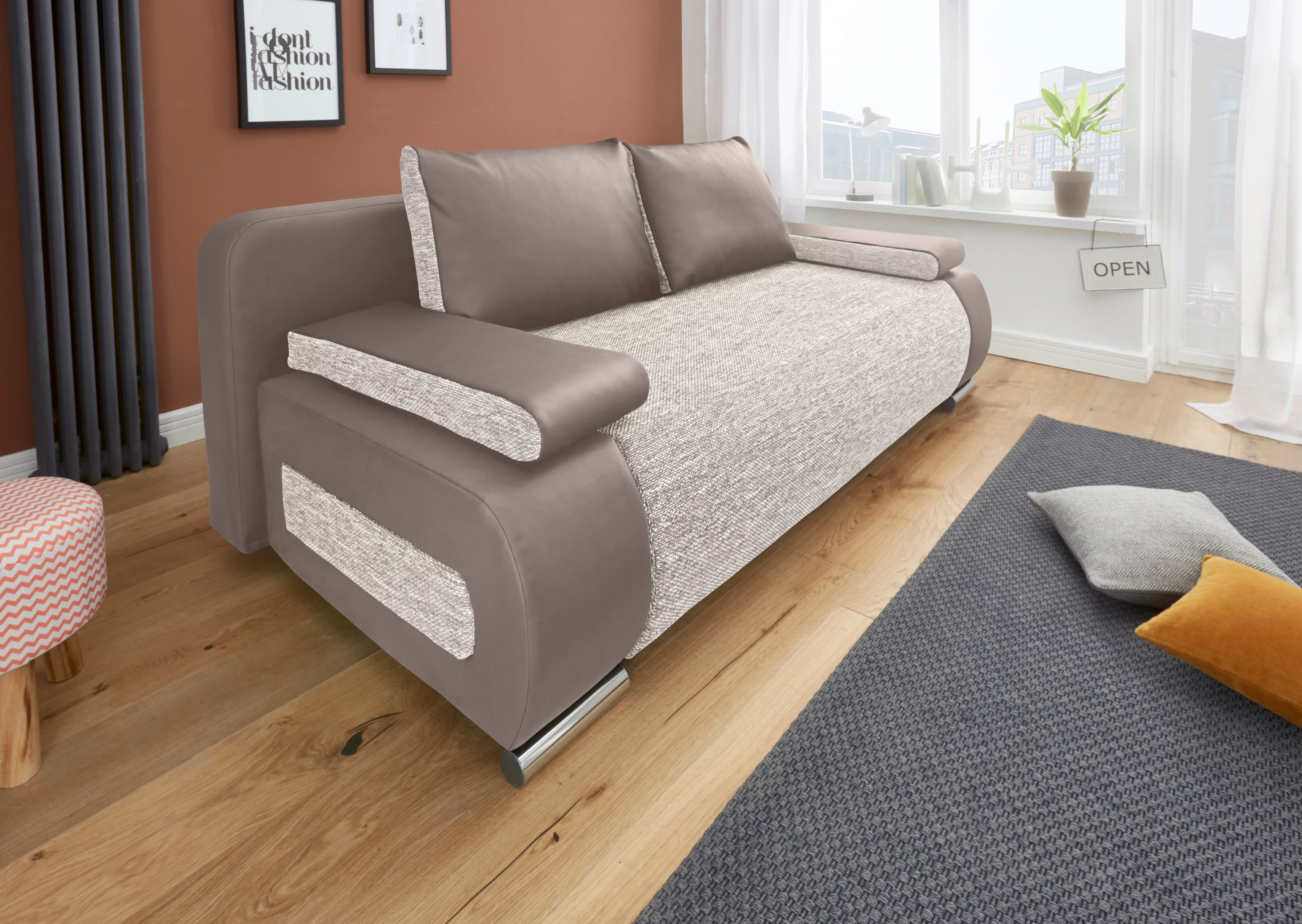 COLLECTION AB Schlafsofa Moritz, mit Bettfunktion und Bettkasten, komfortab günstig online kaufen