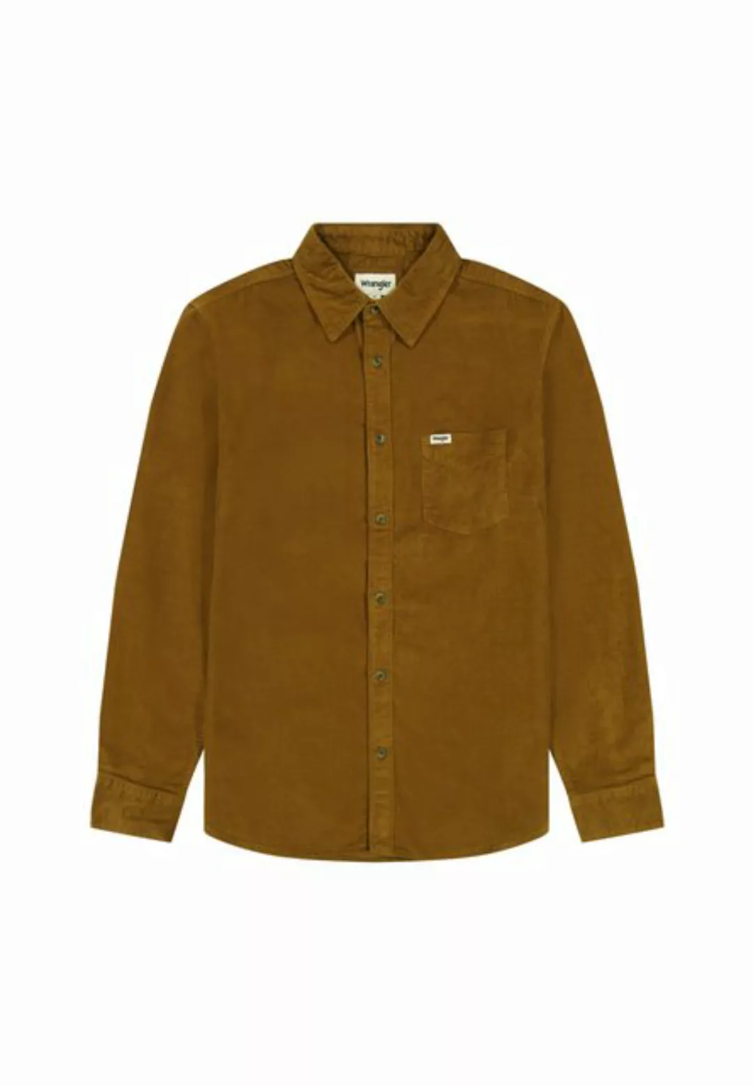 Wrangler Langarmhemd 1 PKT CORDUROY SHIRT mit Logodruck günstig online kaufen