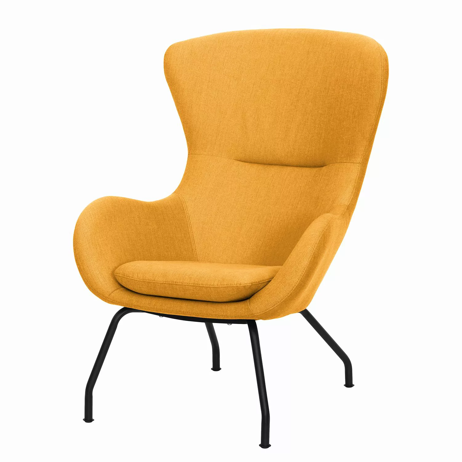 home24 Mørteens Sessel Levan Gold Webstoff 75x85x103 cm (BxHxT) günstig online kaufen