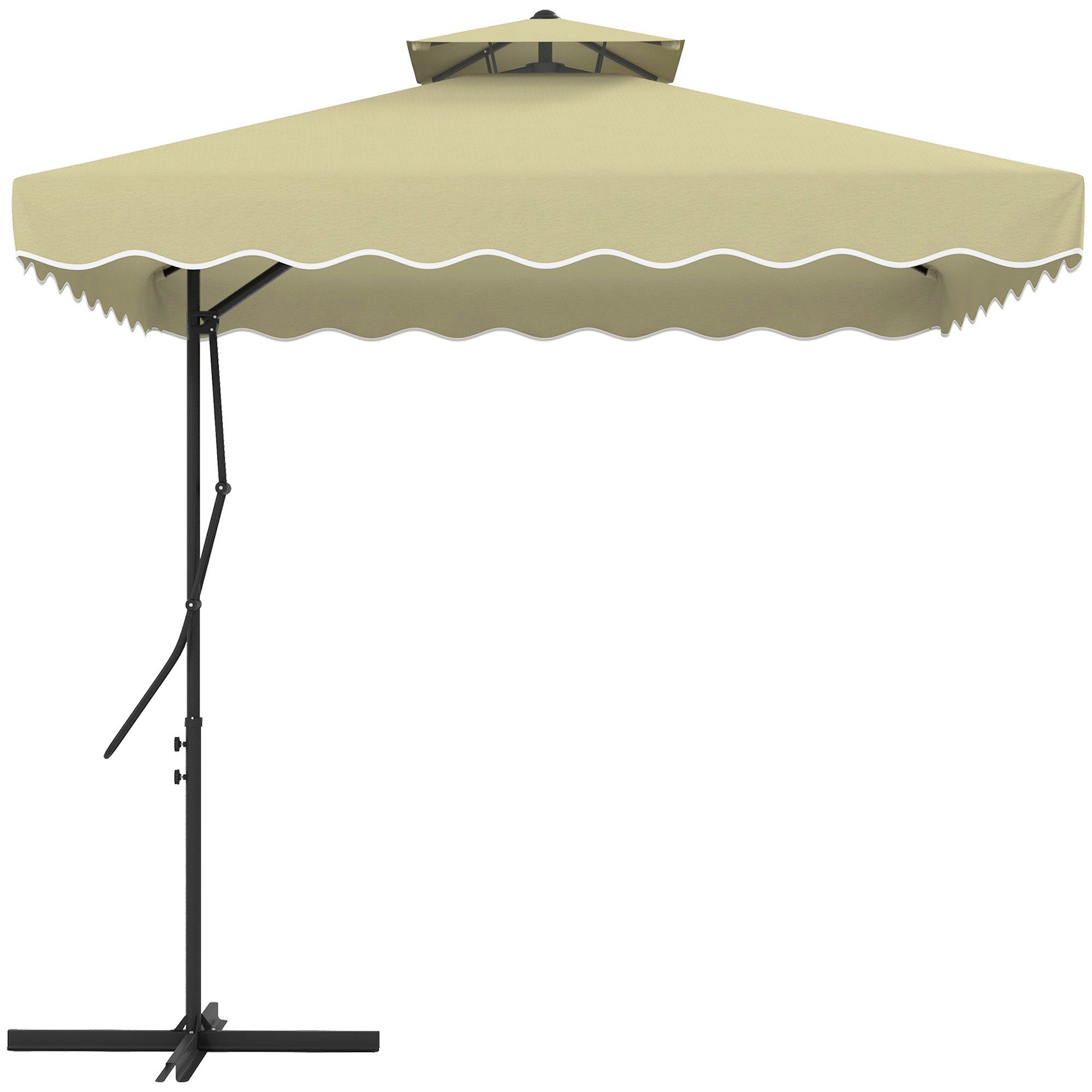Outsunny Sonnenschirm 243 x 243 cm günstig online kaufen