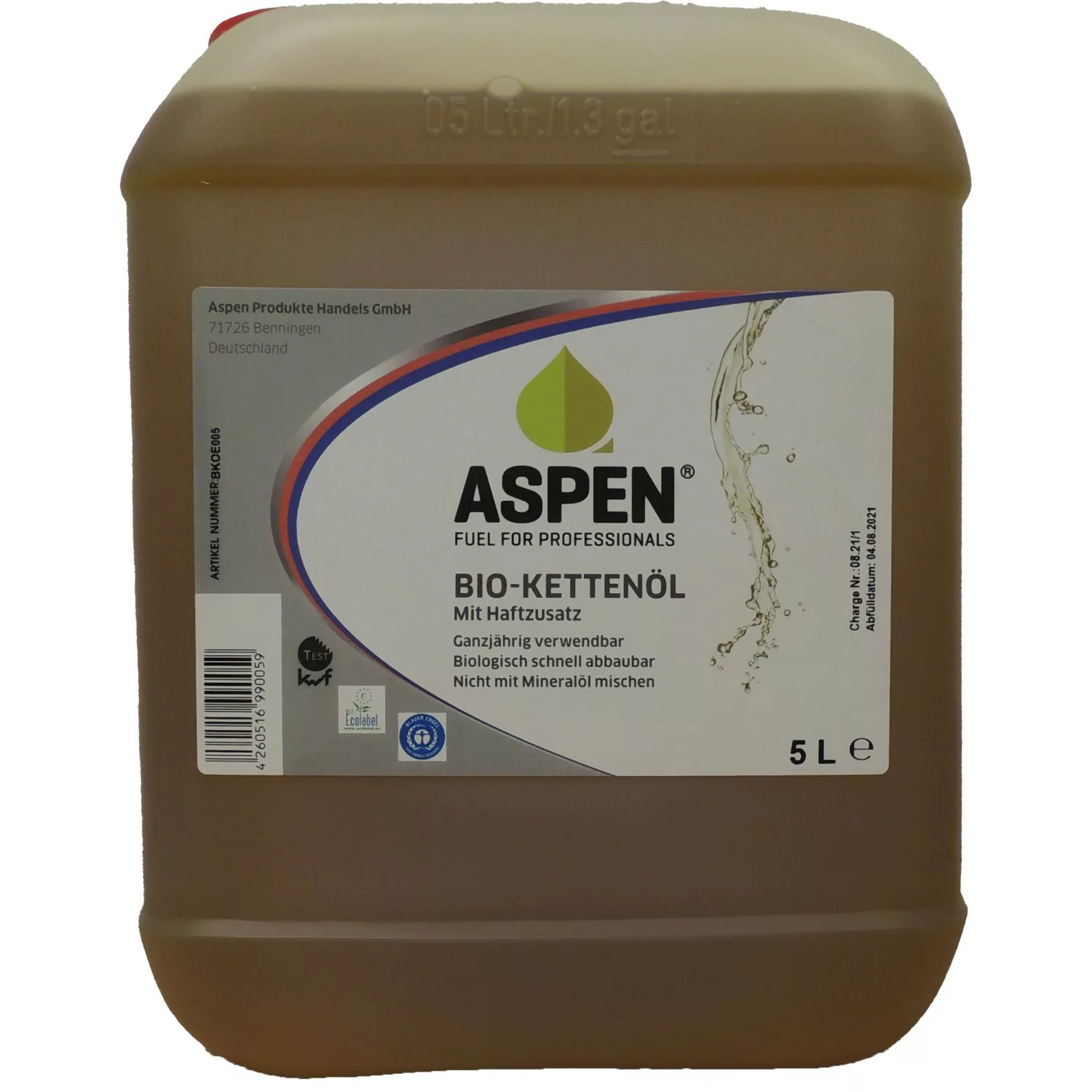 Aspen Bio-Kettenöl mit Haftzusatz 5 l günstig online kaufen