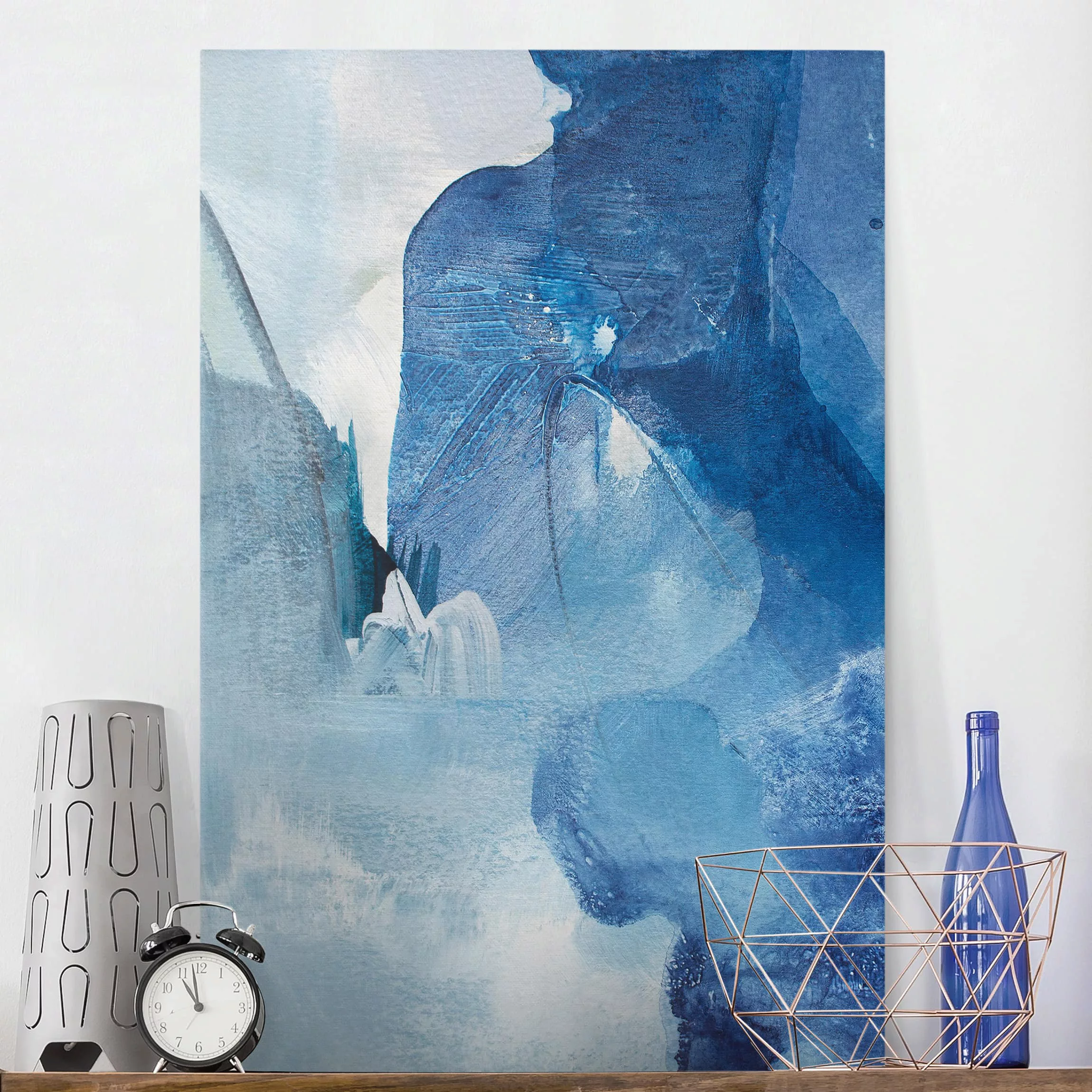 Leinwandbild Abstrakt - Hochformat Nordküste II günstig online kaufen