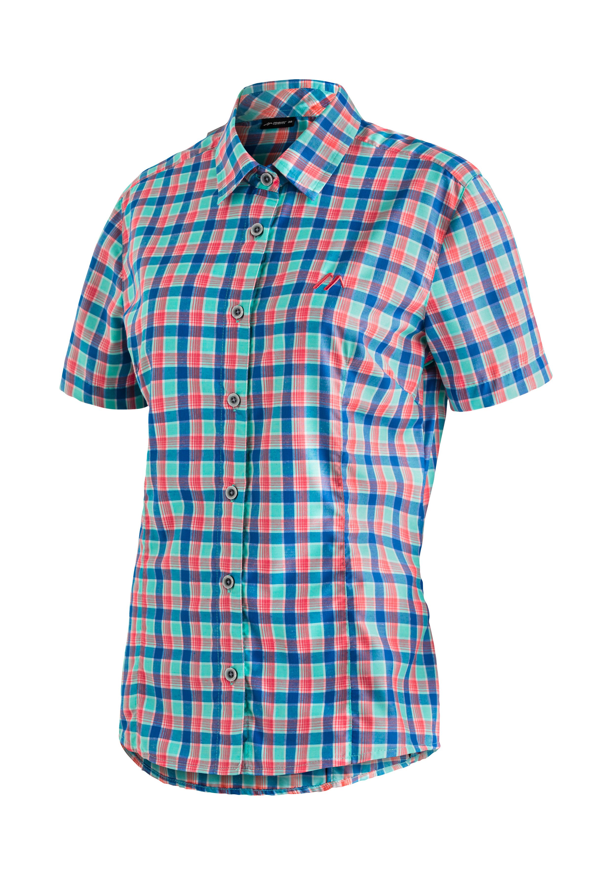Maier Sports Funktionsbluse "Philina", Karierte Kurzarm-Bluse für Wandern, günstig online kaufen