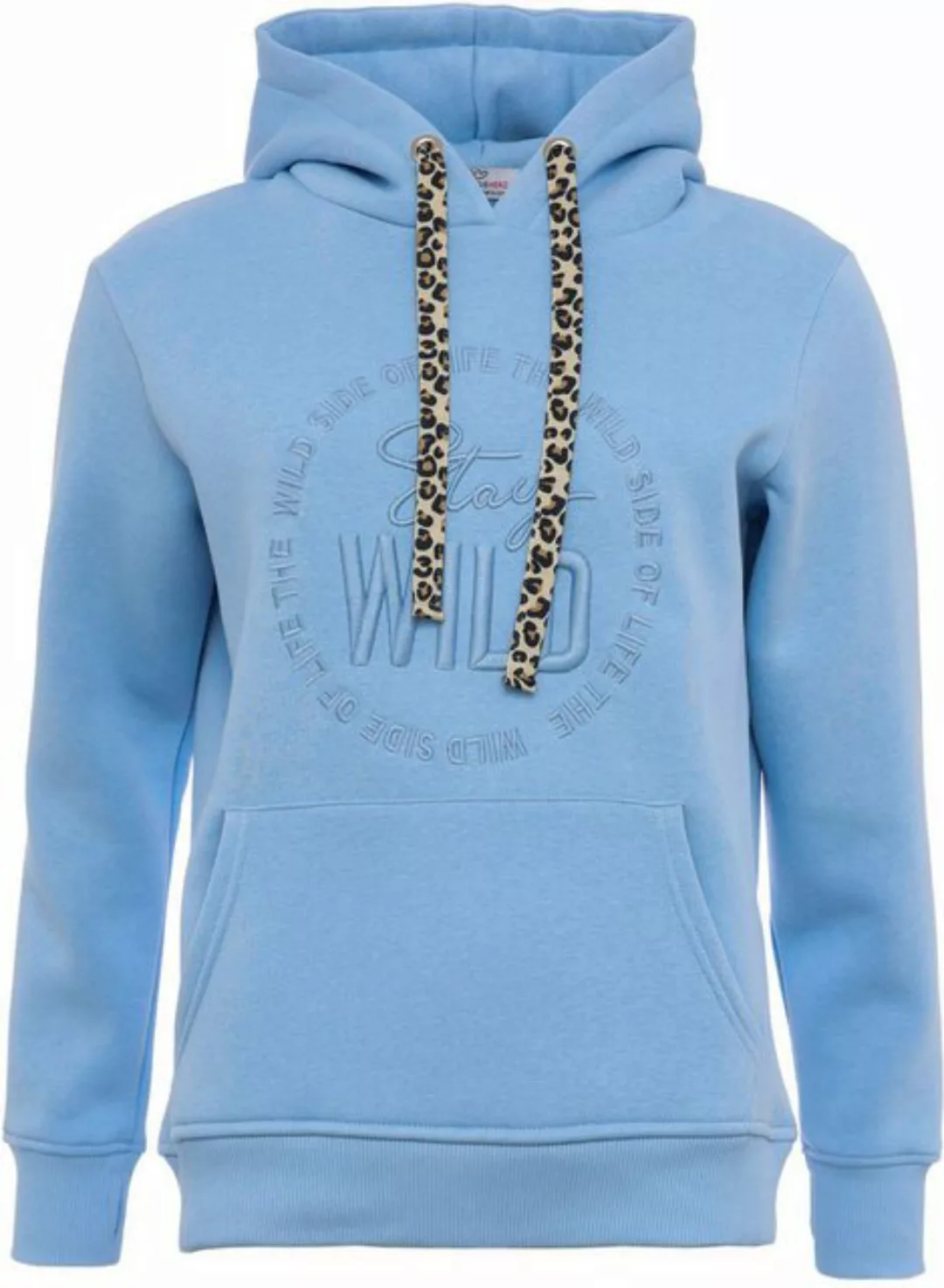 Zwillingsherz Hoodie "Nelina" "Nelina" mit Kapuze, Kordel mit Leomuster und günstig online kaufen