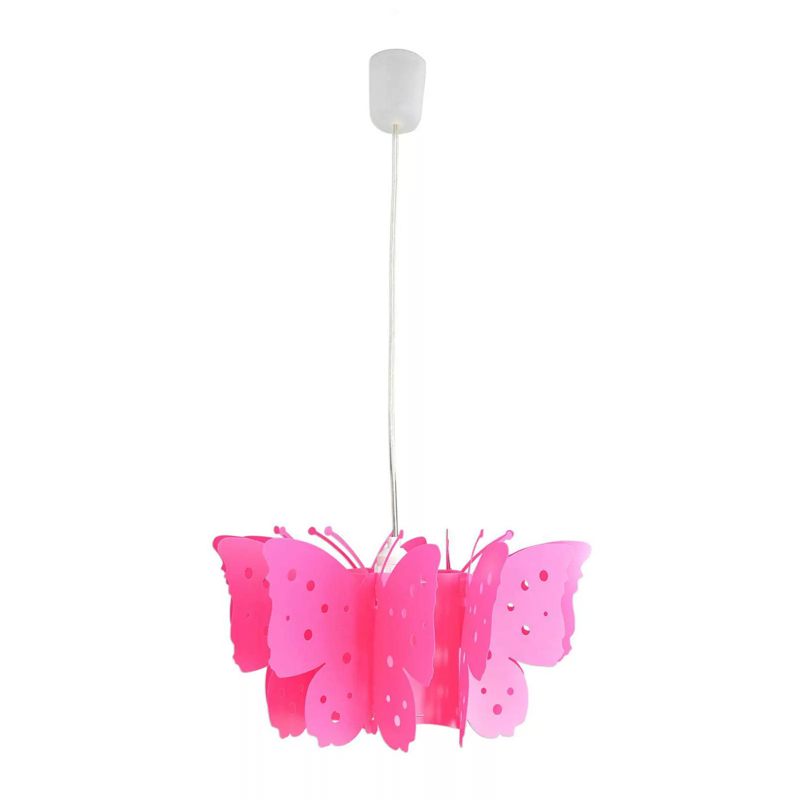 Hängeleuchte Kizi in Pink mit Schmetterlingen günstig online kaufen