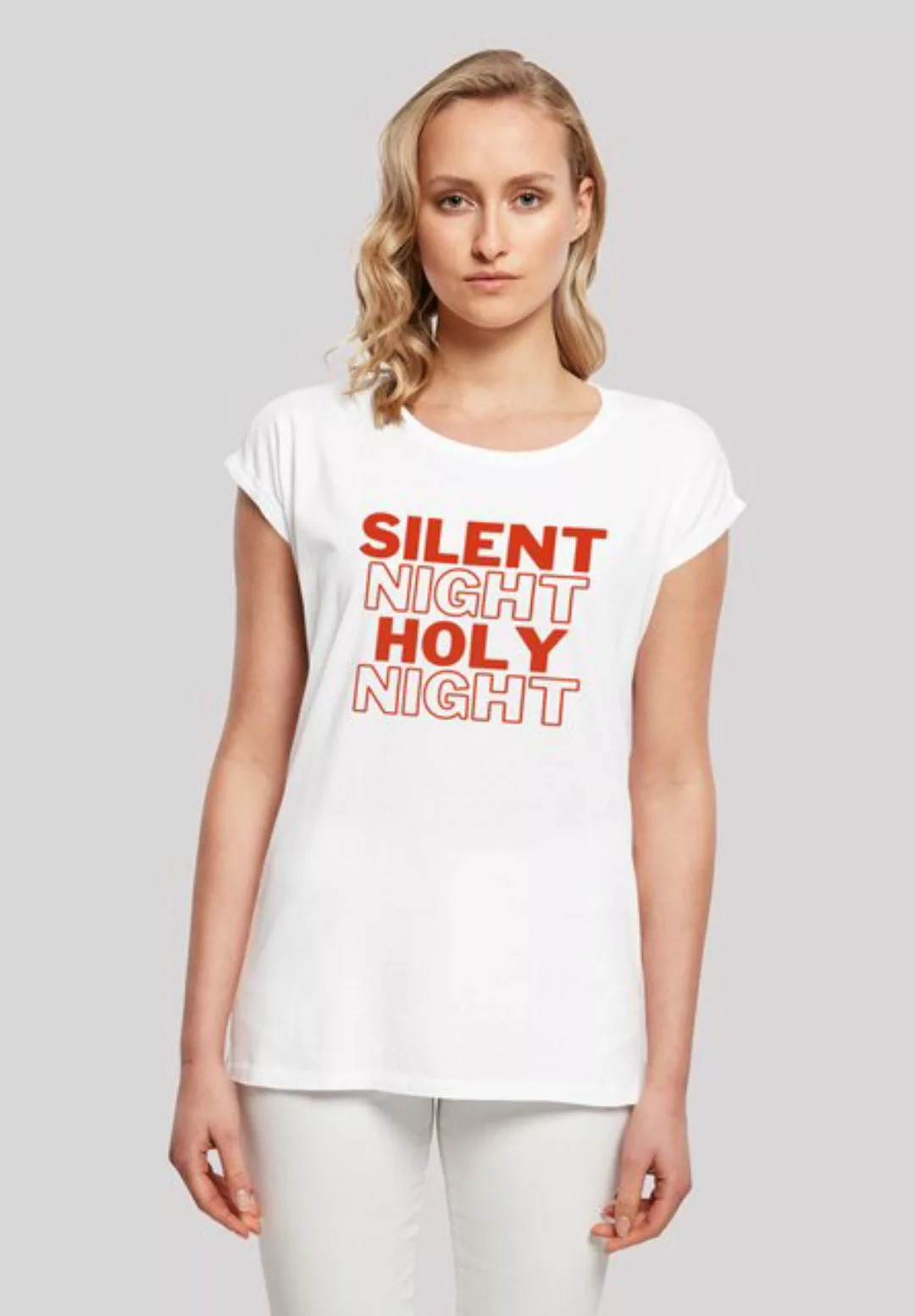 F4NT4STIC T-Shirt Silent Night Holy Night Weihnachten Print günstig online kaufen