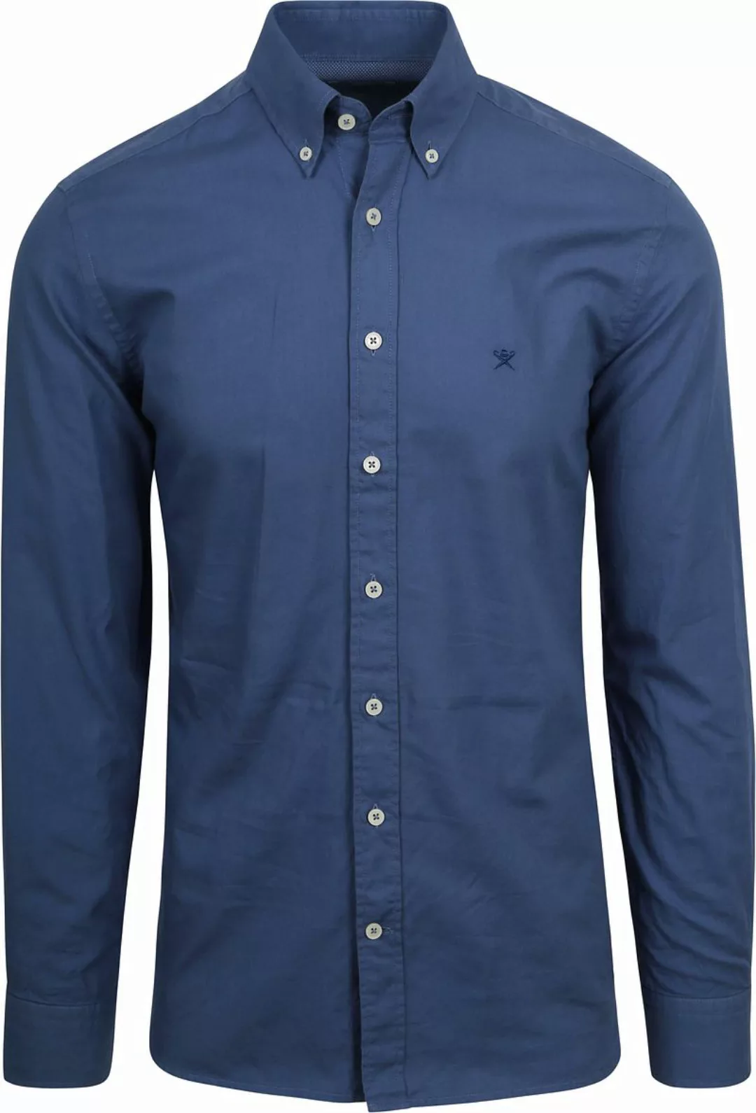 Hackett Hemd Garment Dyed Offord Blau - Größe L günstig online kaufen