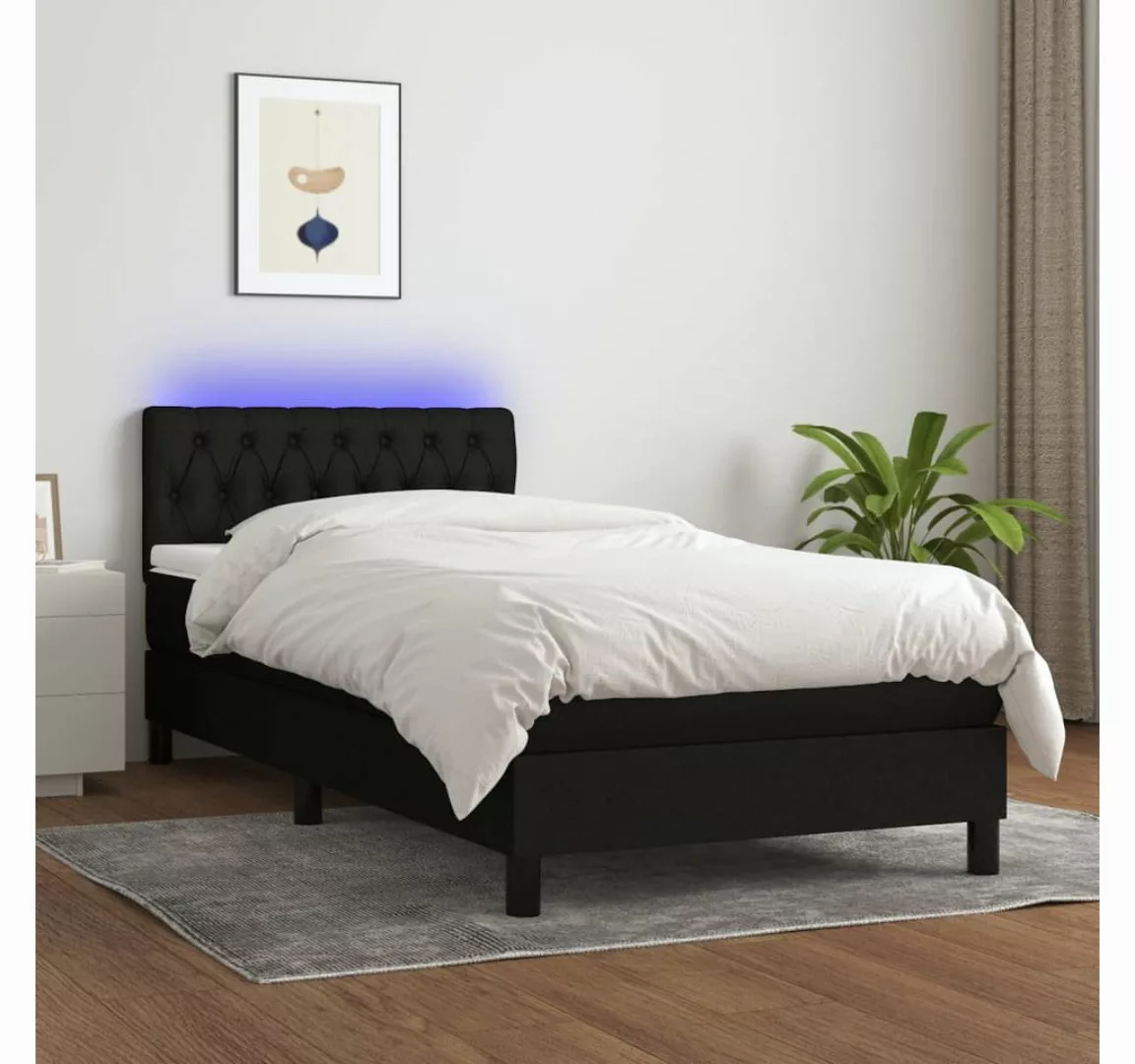 vidaXL Boxspringbett Bett Boxspringbett komplett mit Matratze & LED Stoff ( günstig online kaufen