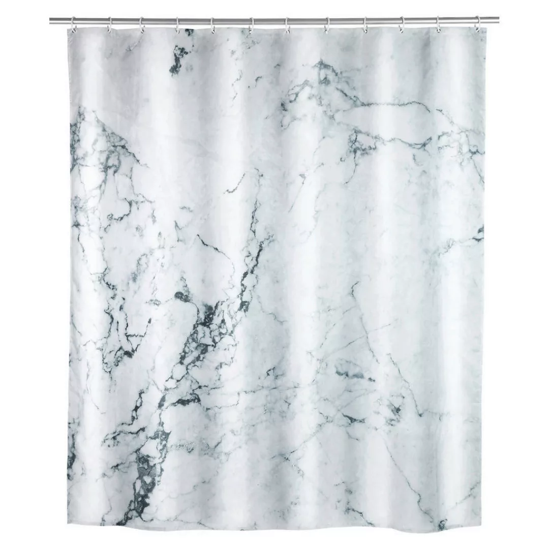WENKO Duschvorhang Onyx, Textil (Polyester), 180 x 200 cm, waschbar mehrfar günstig online kaufen