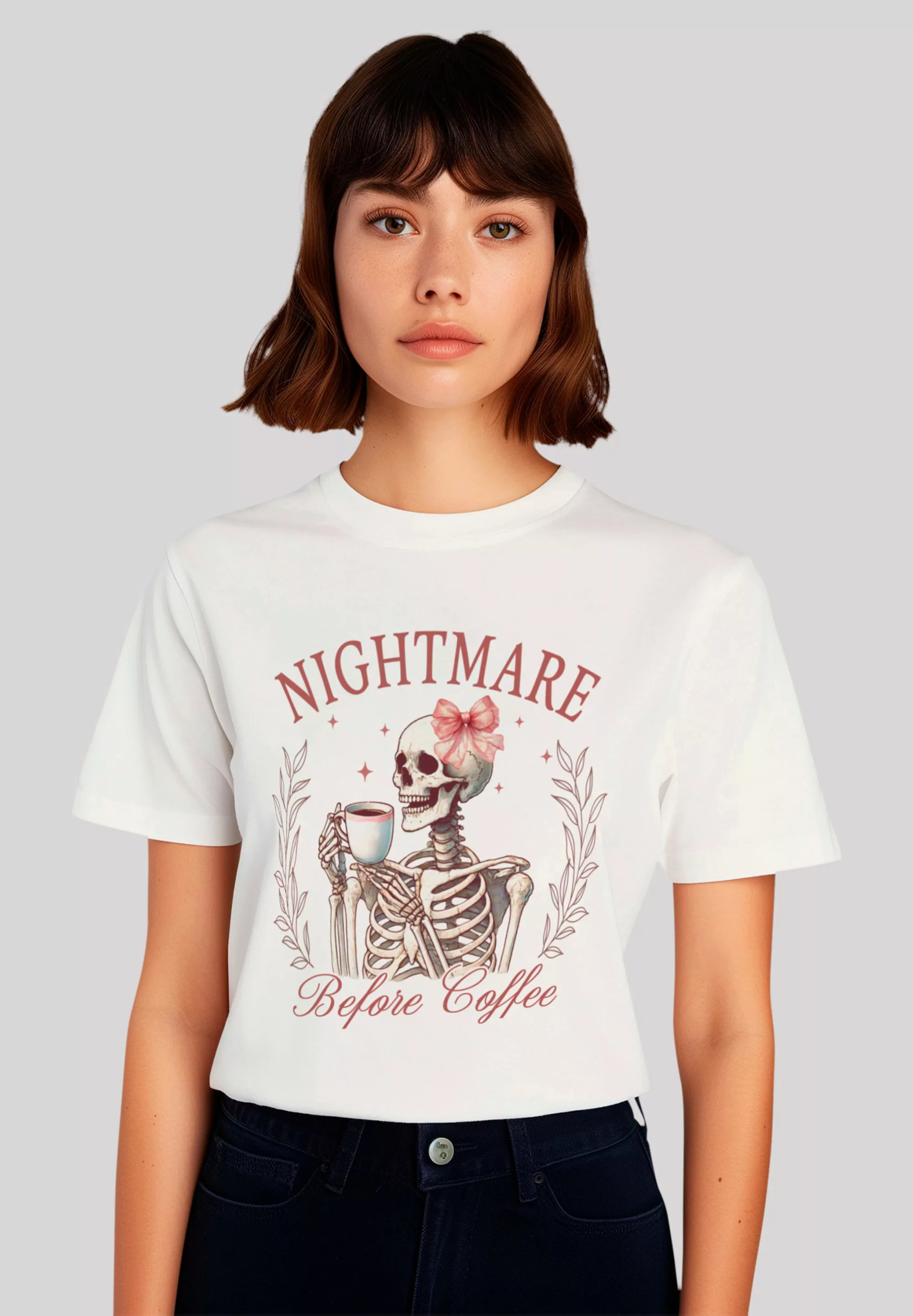 F4NT4STIC T-Shirt "Nightmare Before Coffee", Premium Qualität günstig online kaufen