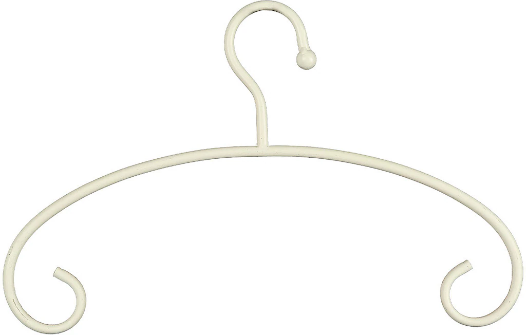 Ambiente Haus Kleiderbügel "Kleiderbügel aus eisen - antikweiss", (1 tlg.) günstig online kaufen