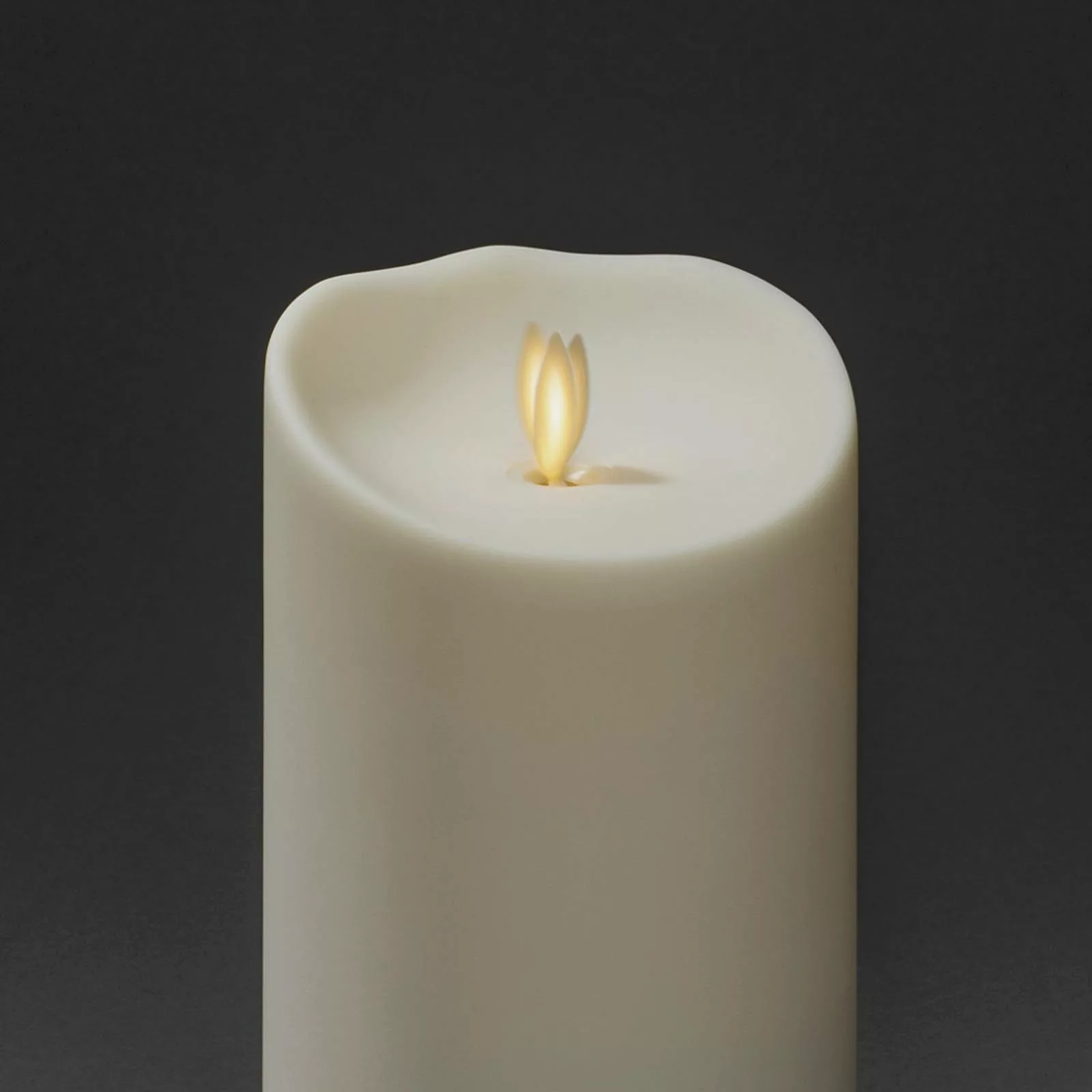 KONSTSMIDE LED-Kerze, LED Kerze cremeweiß, mit 3D Flamme und geschmolzener günstig online kaufen