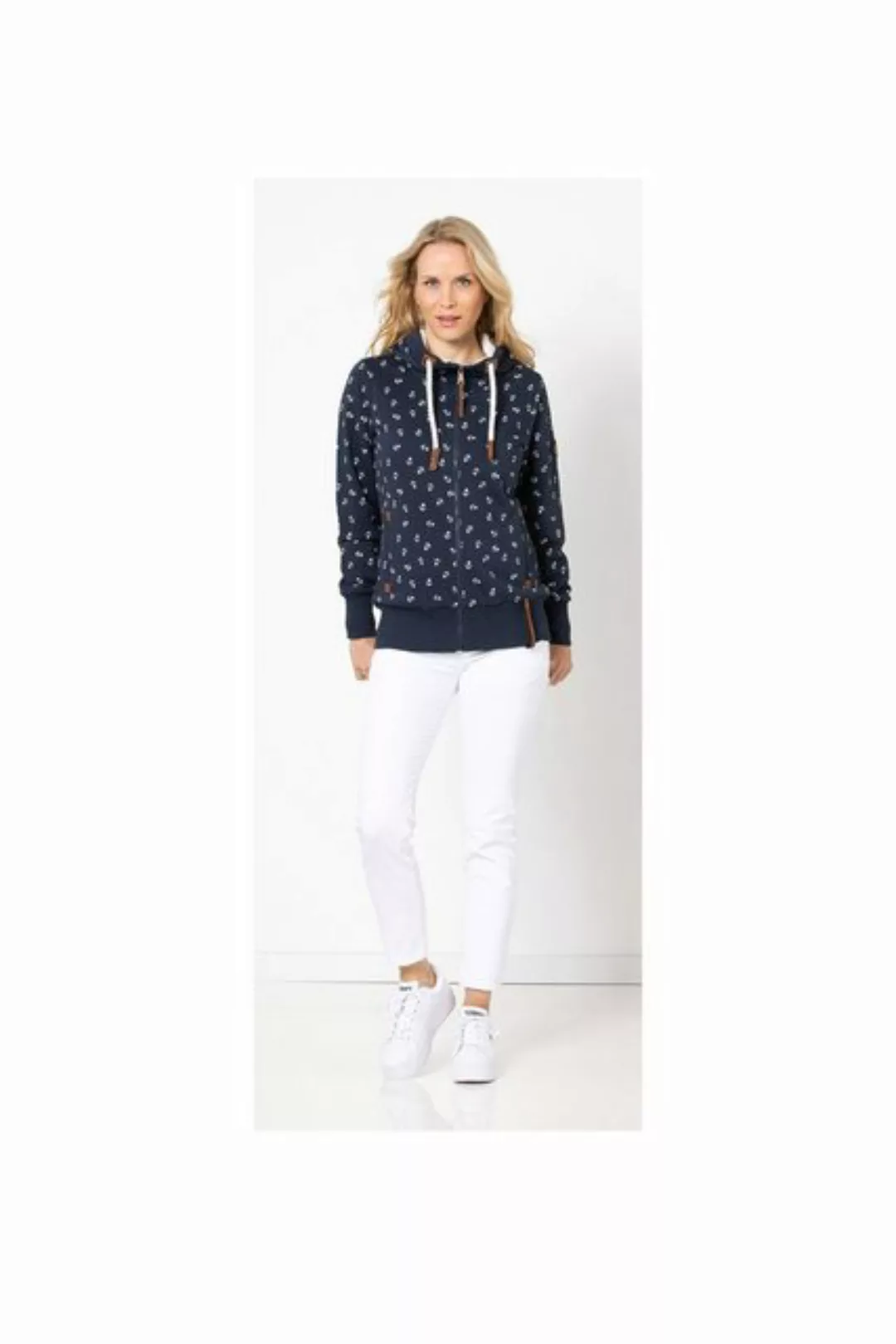 SER Sweatjacke Sweatjacke Anker Print W9900311S auch in großen Größen günstig online kaufen