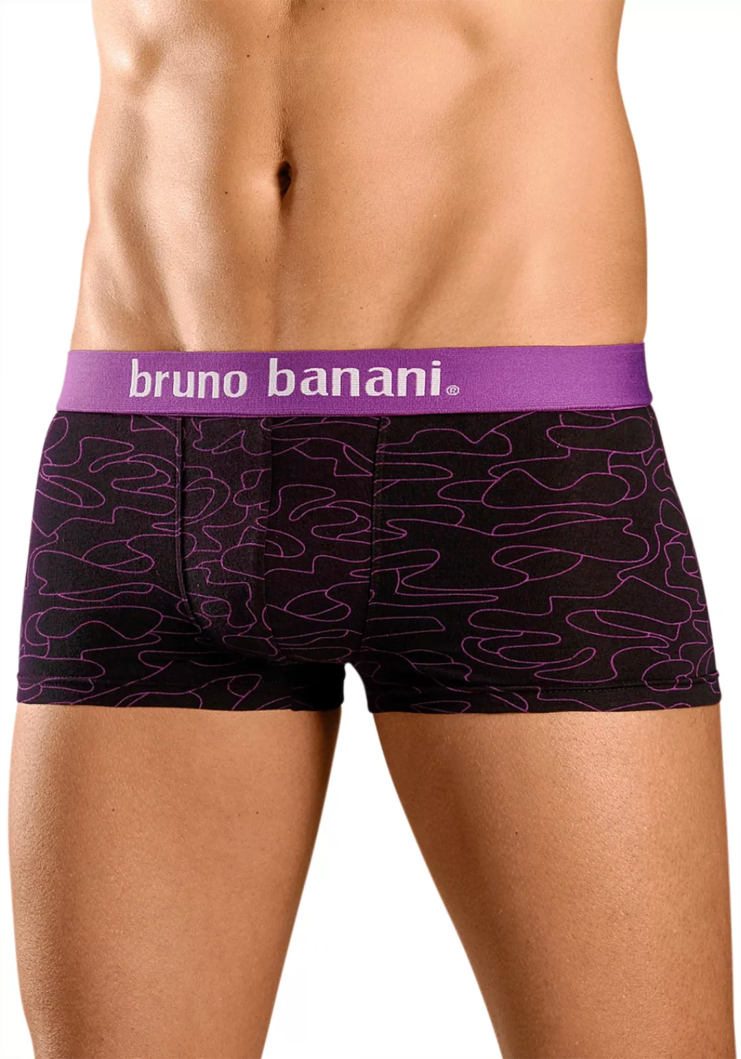 Bruno Banani Hipster, (Packung, 4 St.), Boxershorts in uni oder gemustert a günstig online kaufen